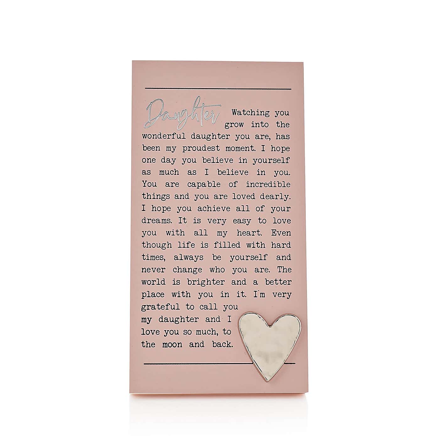 Daughter Moments Plaque