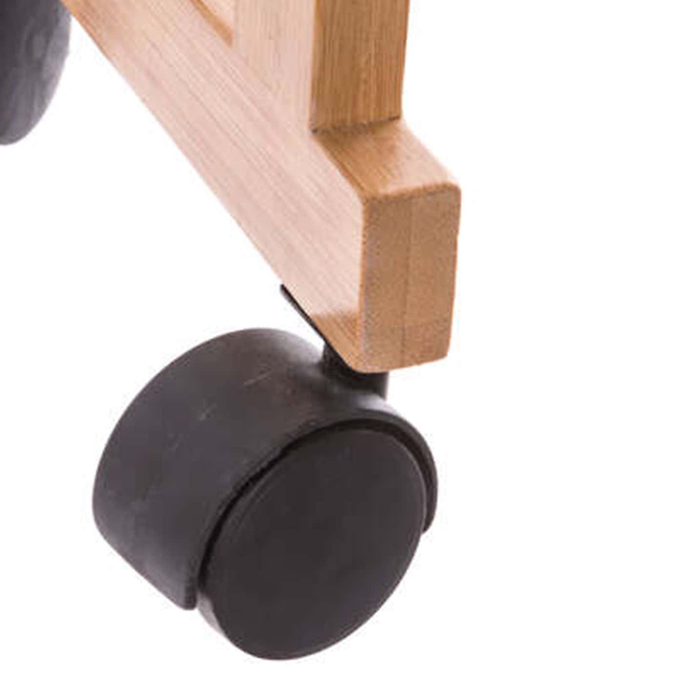 Narrow Bamboo 3 Tier Bathroom Trolley