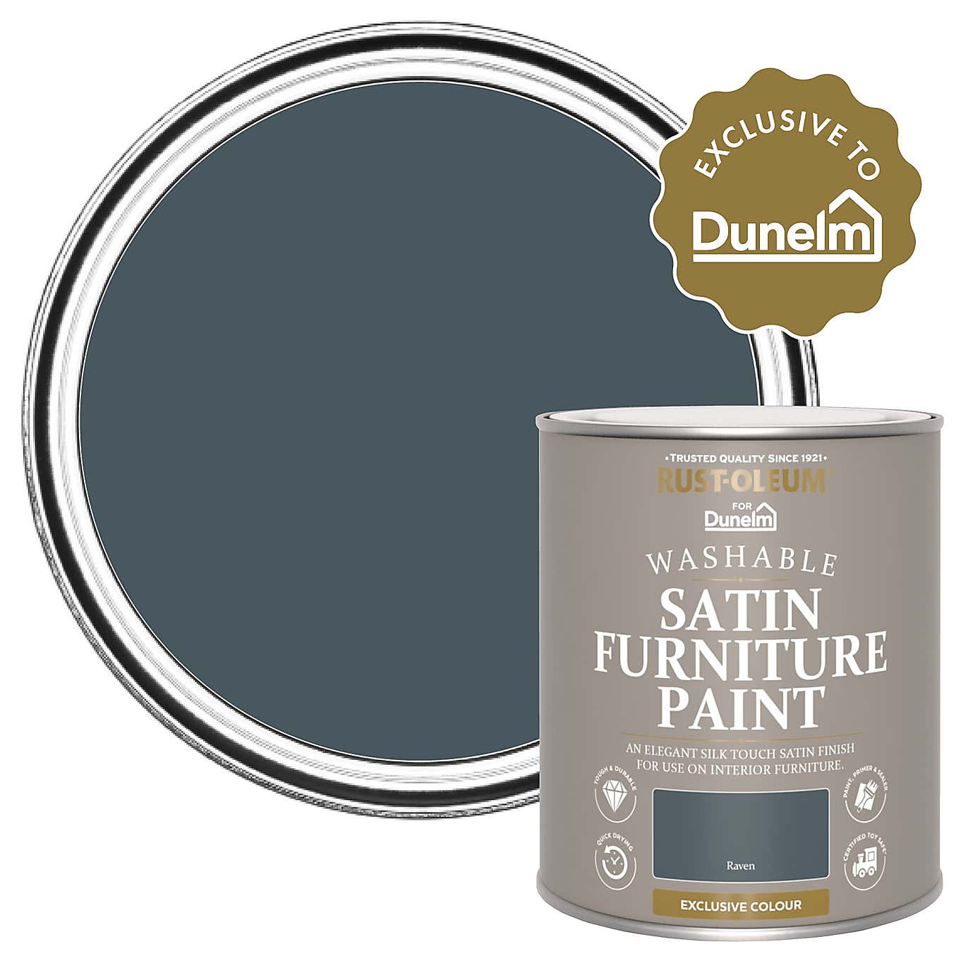 Raven Satin 750ml Furniture Paint