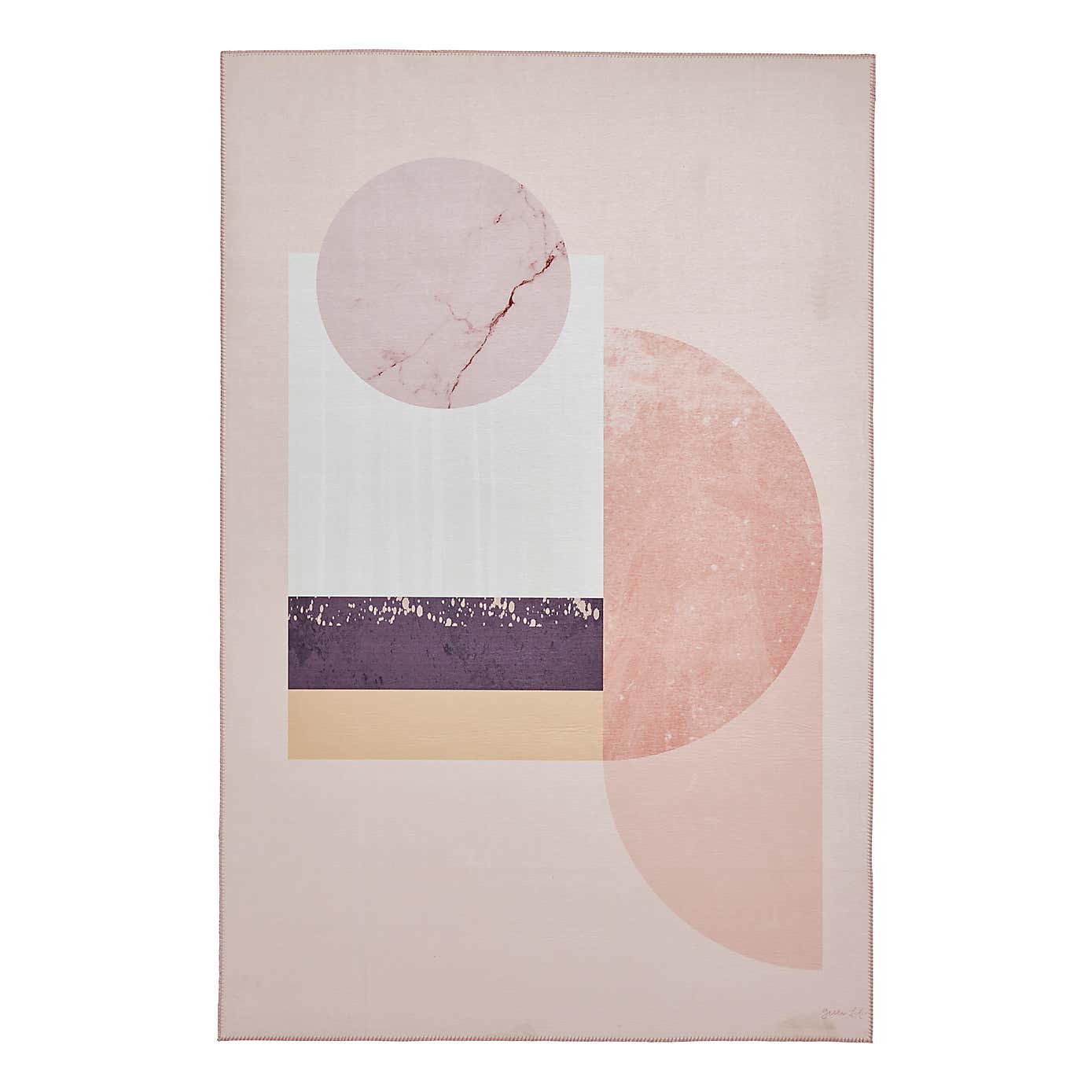 Michelle Collins Rose Geometric Rug
