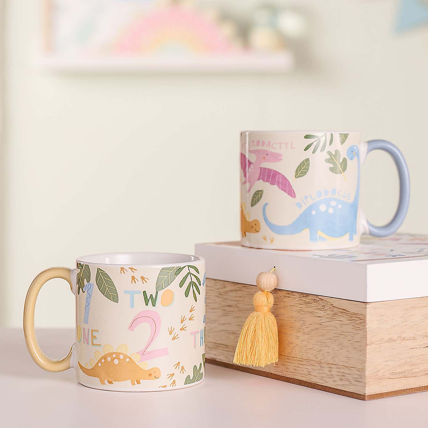 Petit Cheri Dinosaur Numbers Mug