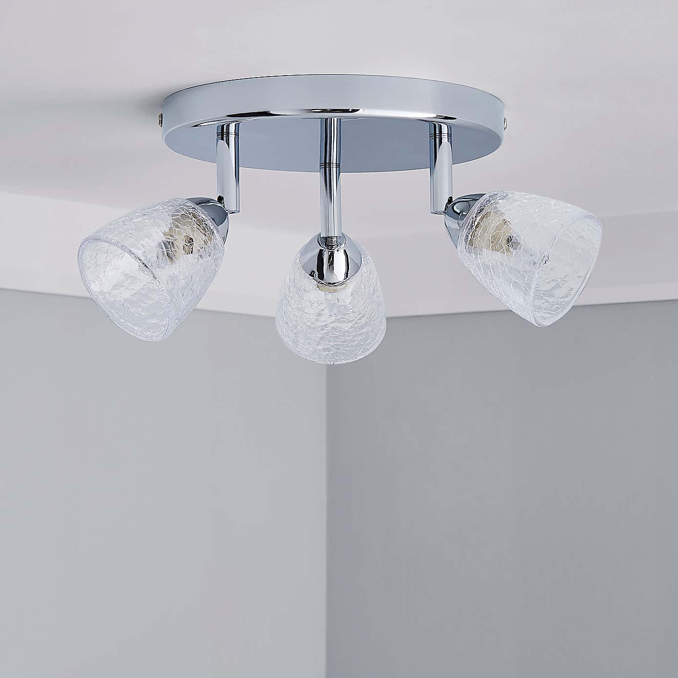 Balston 3 Light Glass Spotlight