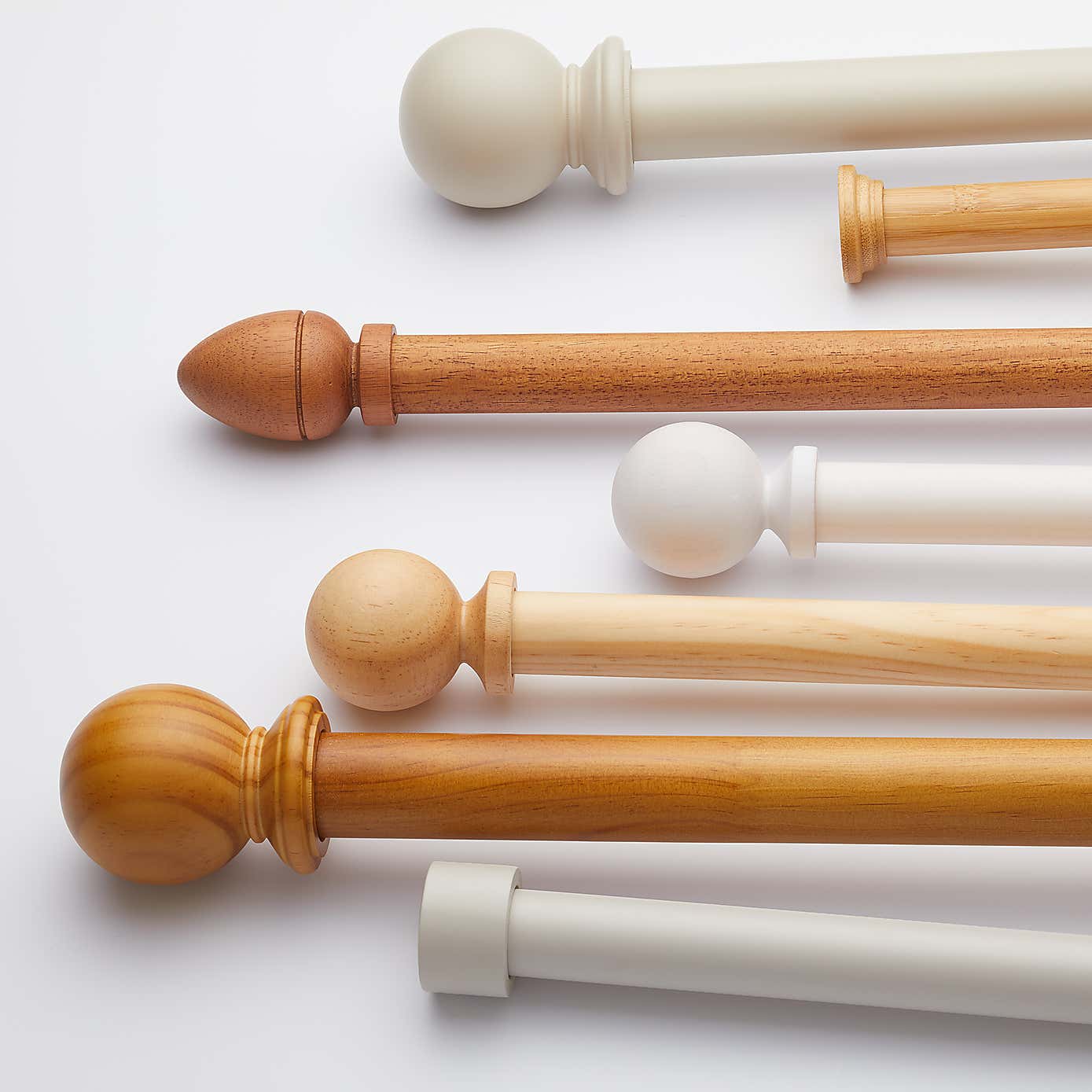 Ashton 28mm Wooden Curtain Pole