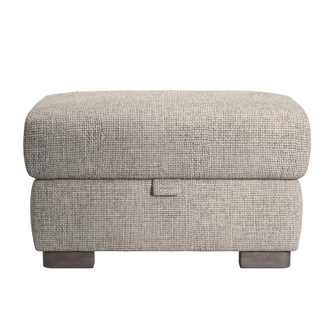 Carson Chunky Chenille Large Storage Footstool