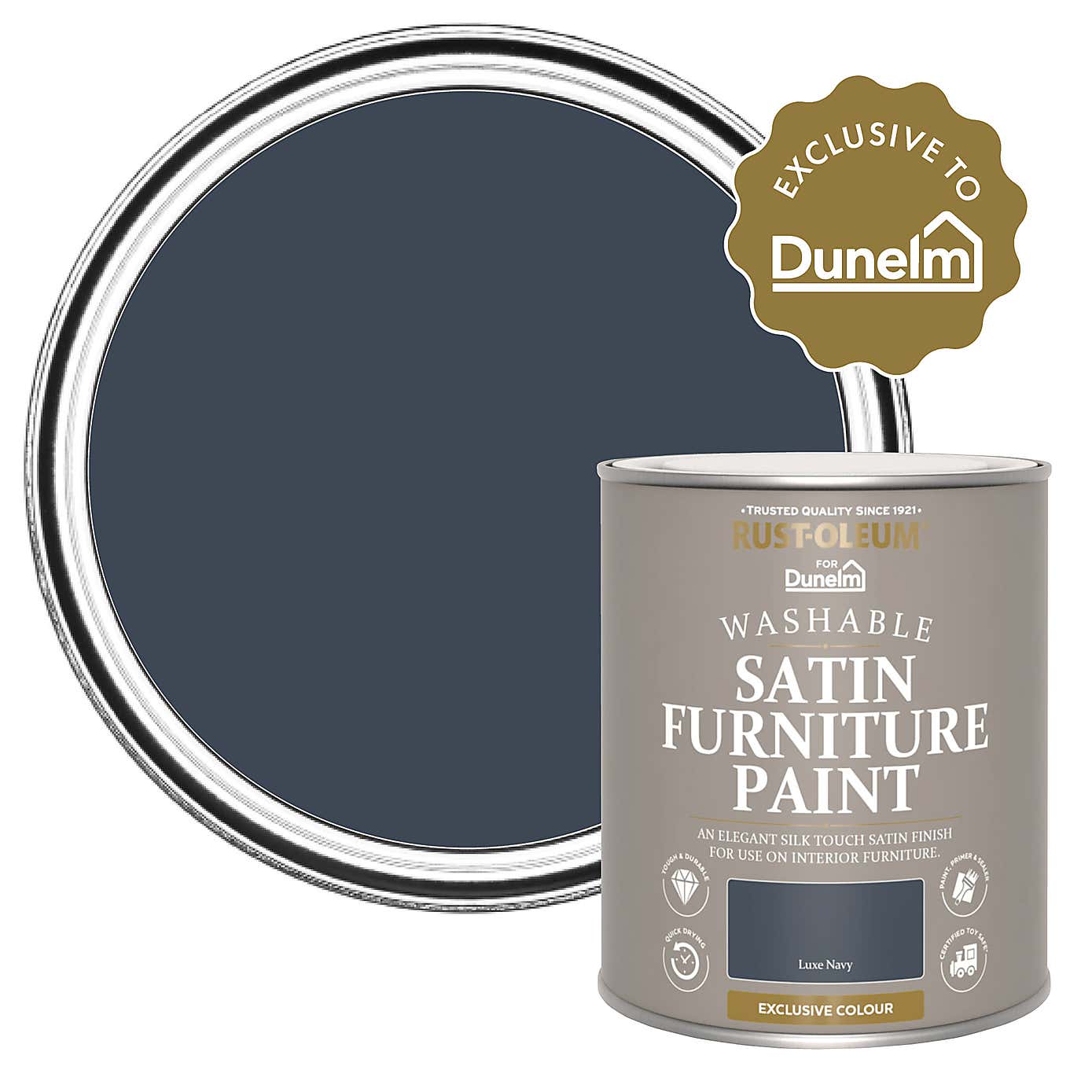 Luxe Navy Satin 750ml Furniture Paint