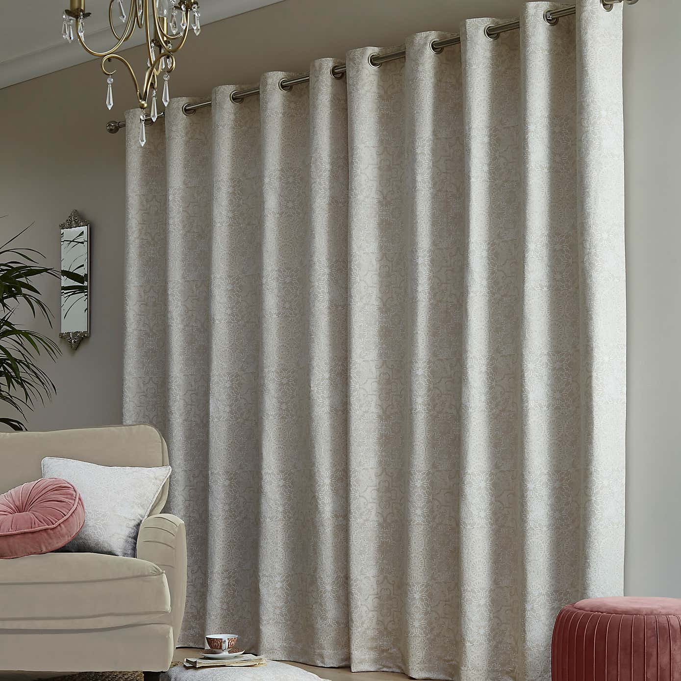 Boho Patchwork Eyelet Curtains