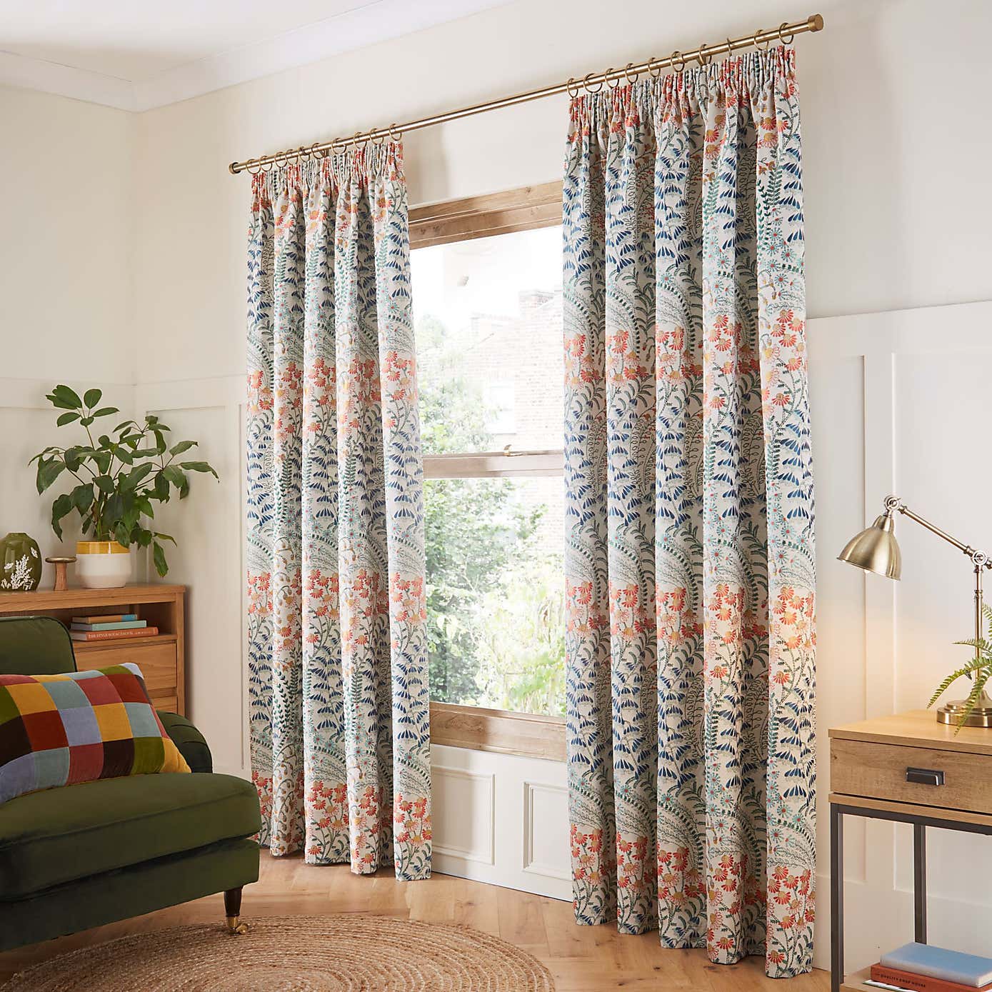Botanica Pencil Pleat Curtains