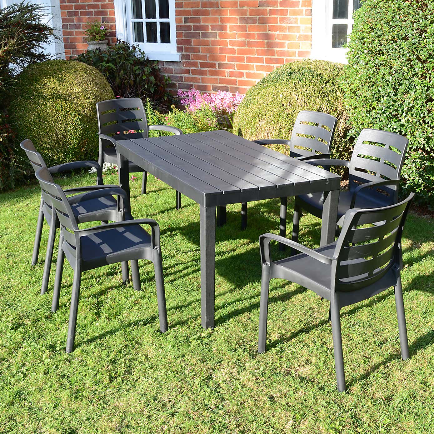 Trabella Roma 6 Seat Dining Set with Siena Chairs