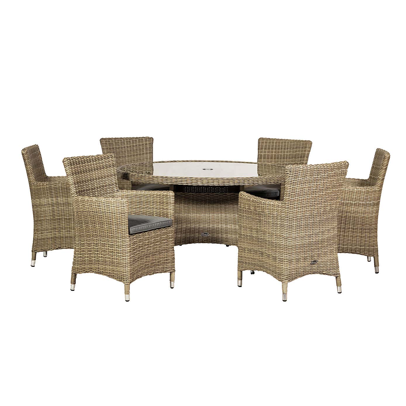 Wentworth 6 Seater Round Carver Dining Set