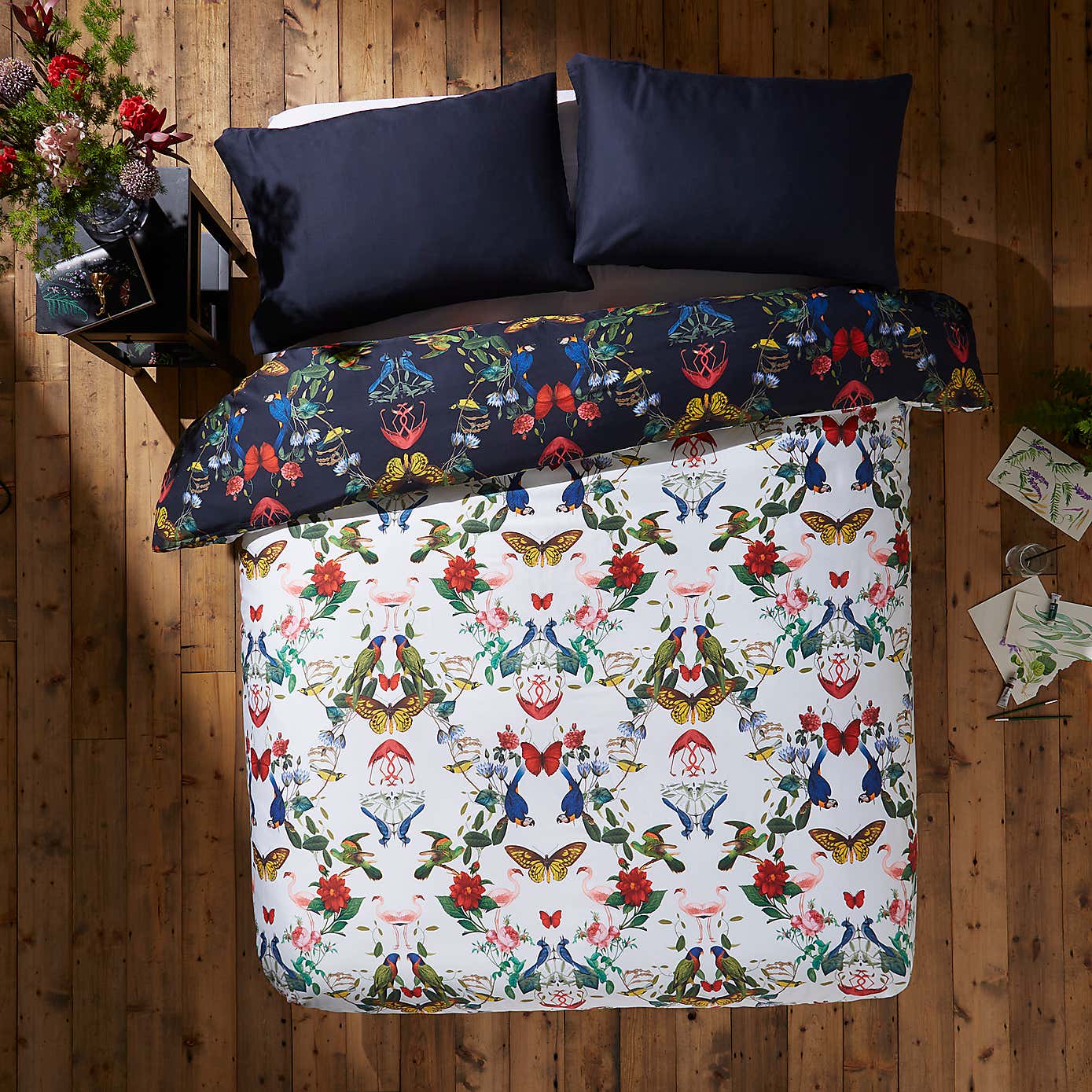 Tropical Kaleidoscope Duvet Cover & Pillowcase Set