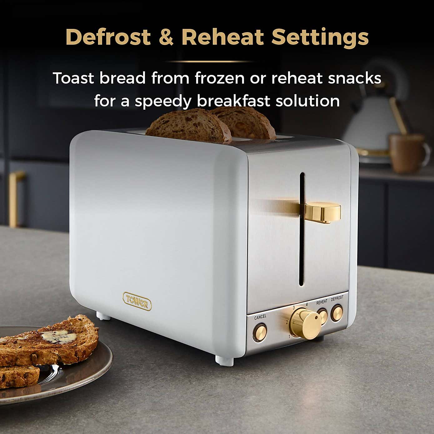 TOWER Cavaletto 2 Slice Toaster
