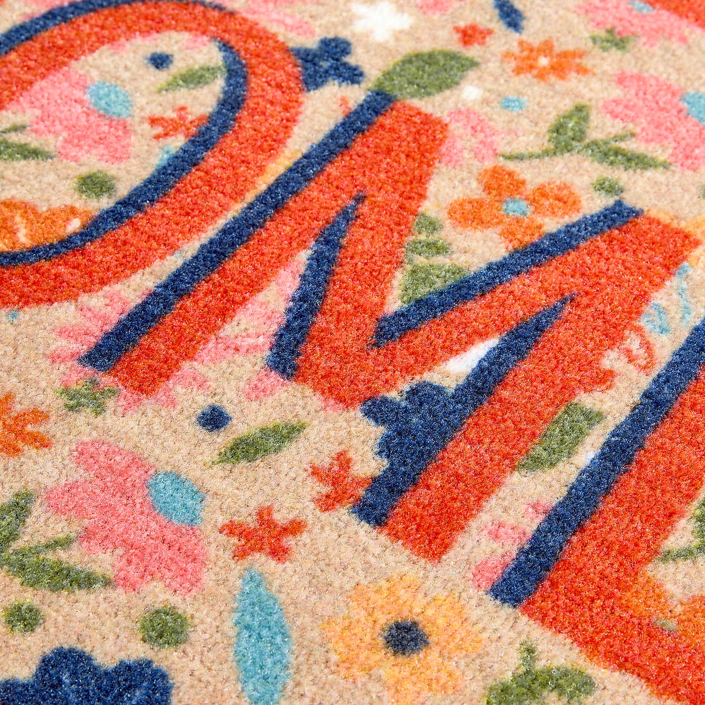 Marvel Floral Home Washable Doormat