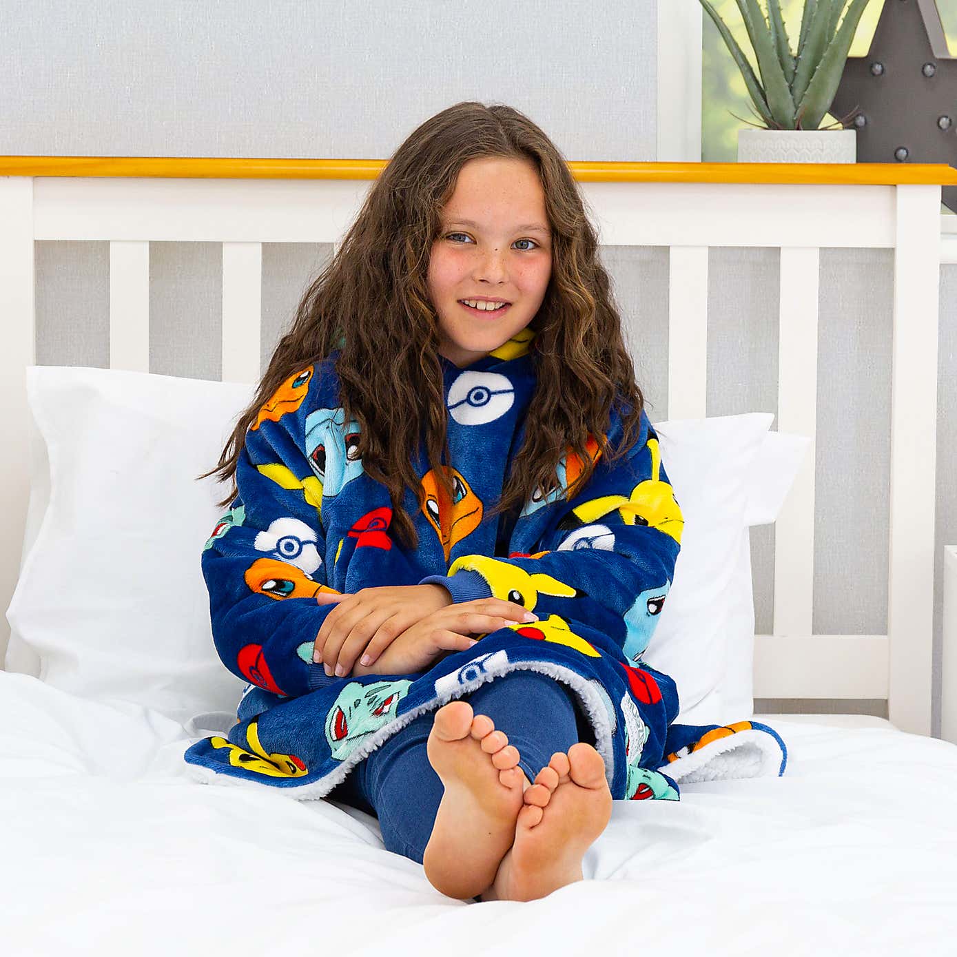 Pokemon Badges Hooded Wearable Fleece