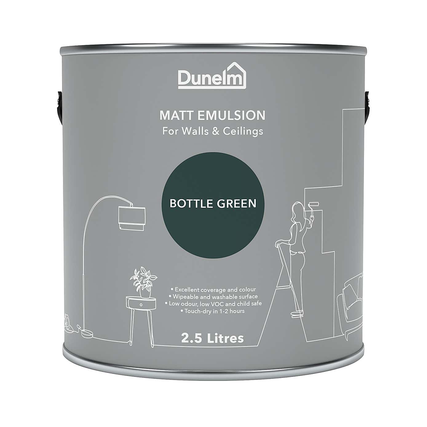 Dunelm Bottle Green Matt Emulsion Paint