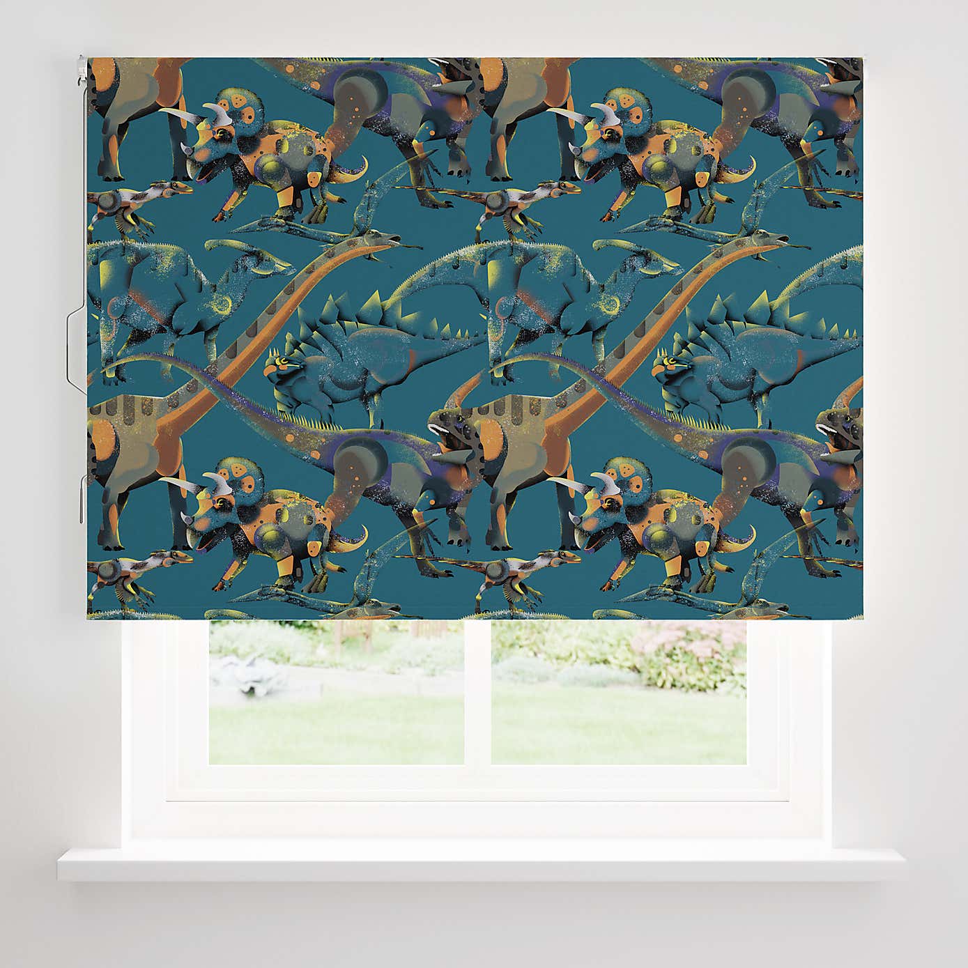 Age of Dinosaurs Blackout Blue Roller Blind