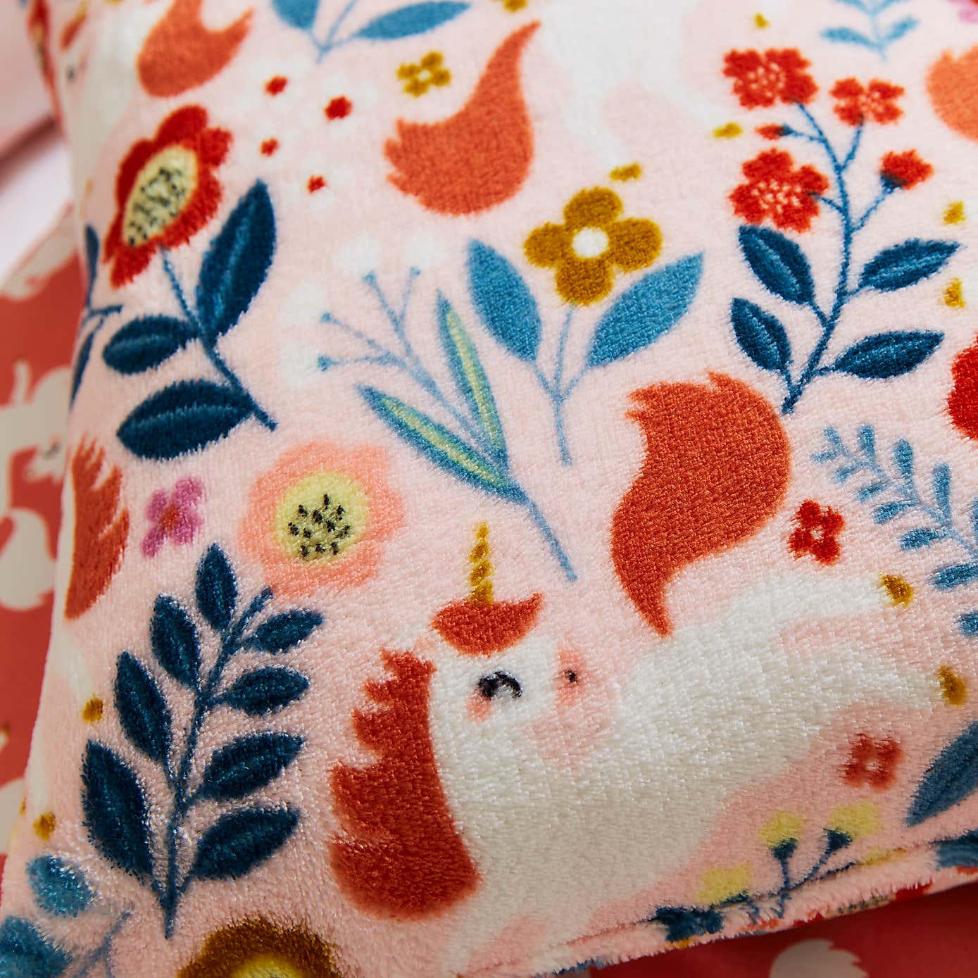 Unicorn Fleece Cushion