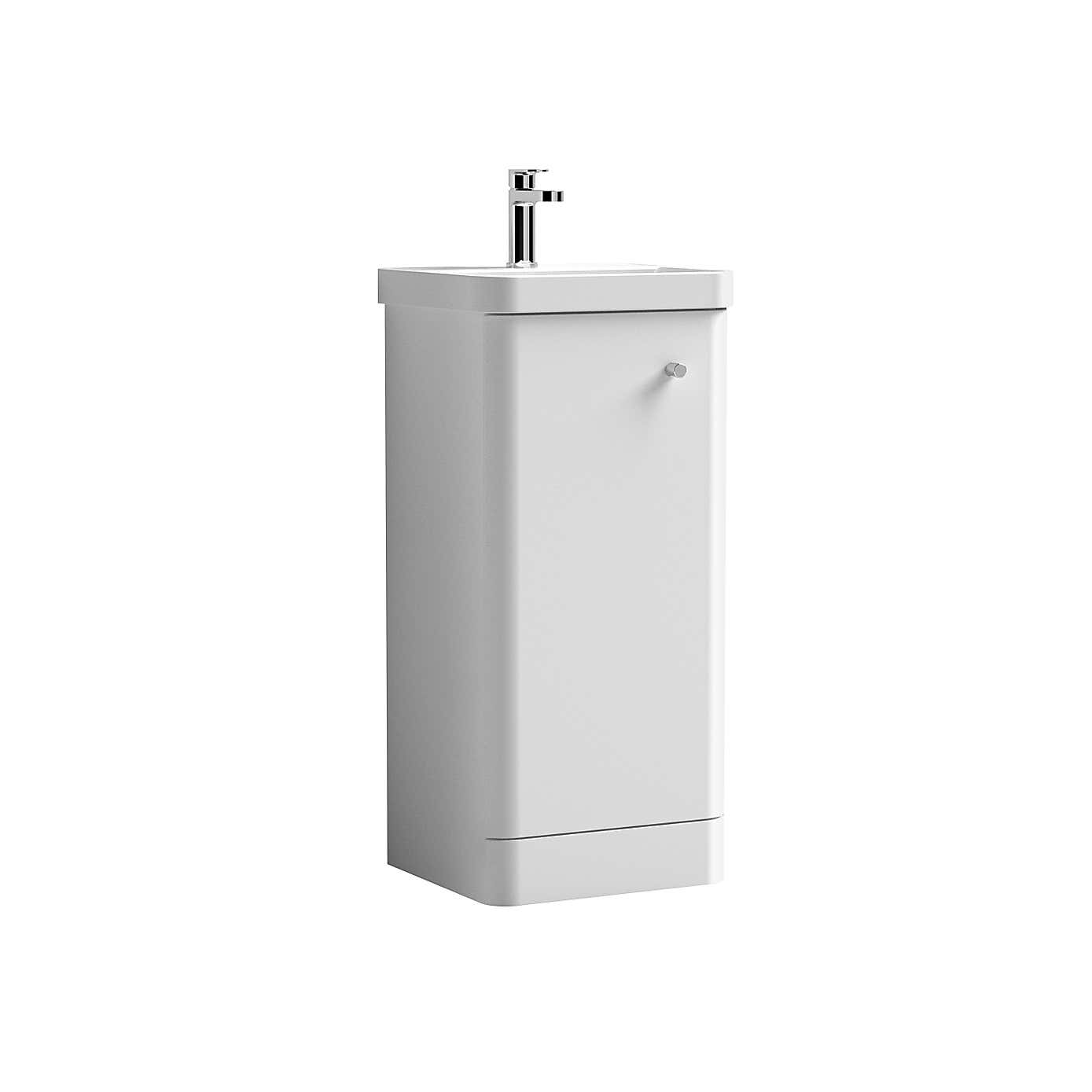 Core Floor Standing 1 Door Vanity Unit with Basin