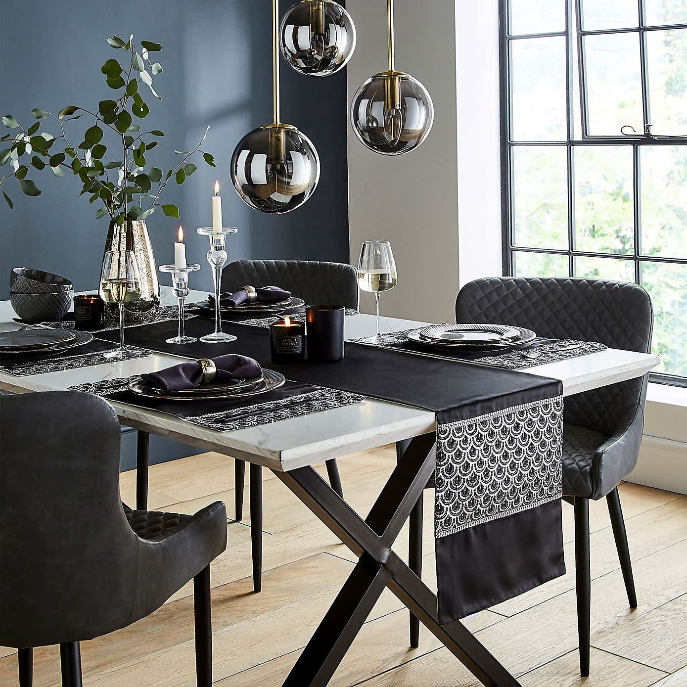 Catherine Lansfield Deco Sequin Table Runner