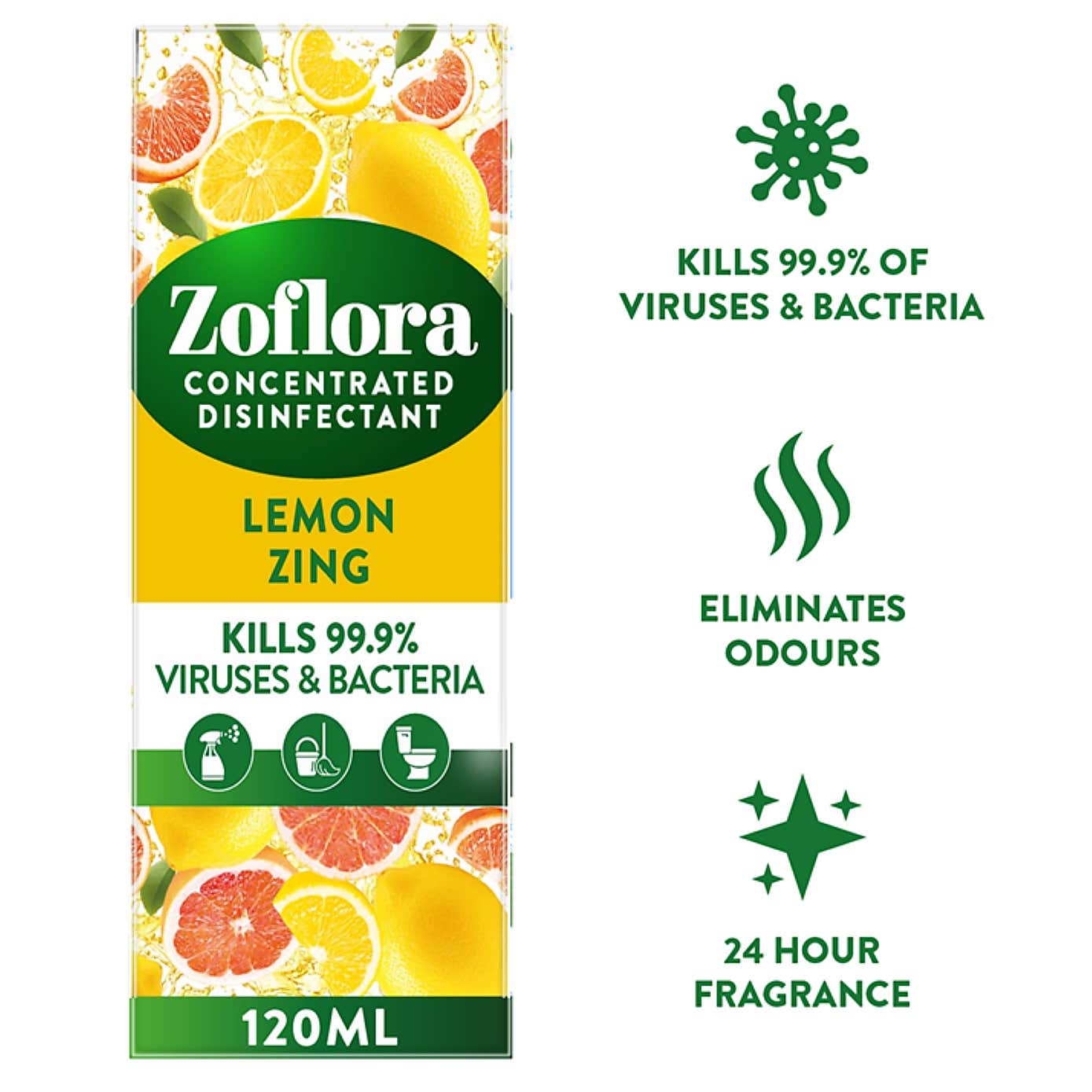 Zoflora 500ml Lemon Zing Concentrate