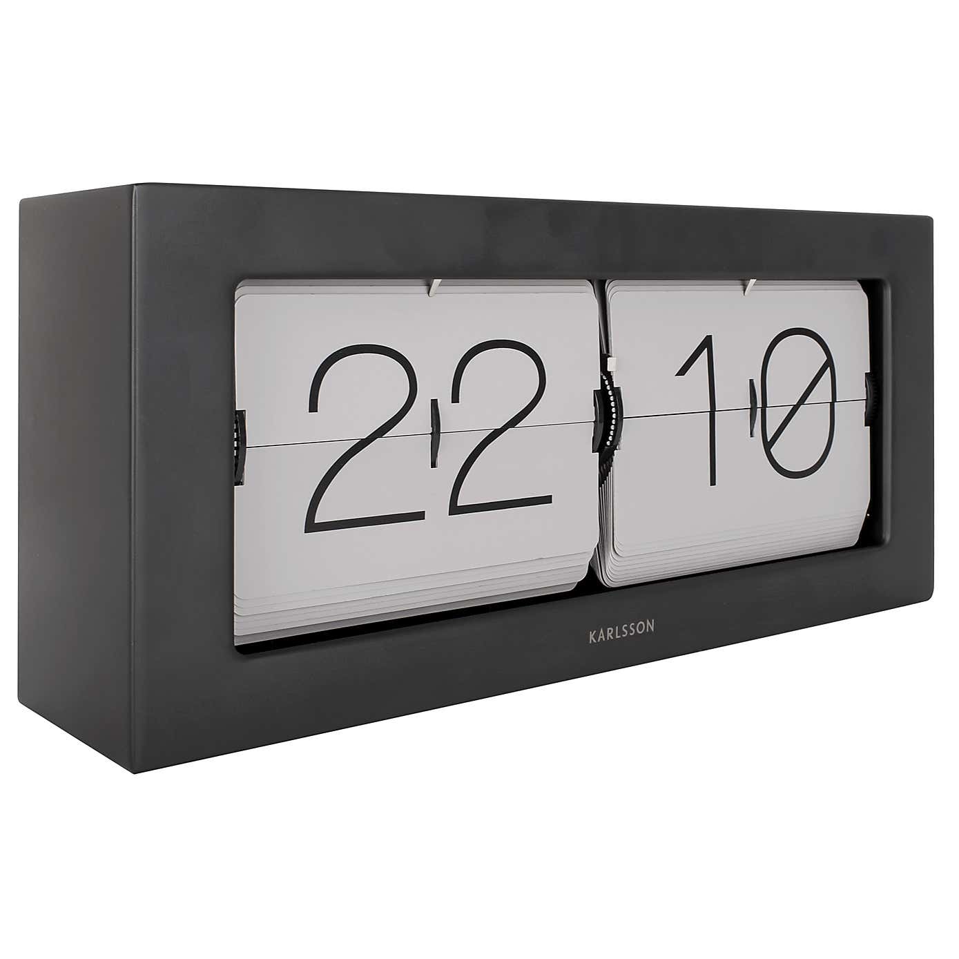 Karlsson XL Boxed Flip Mantel Clock