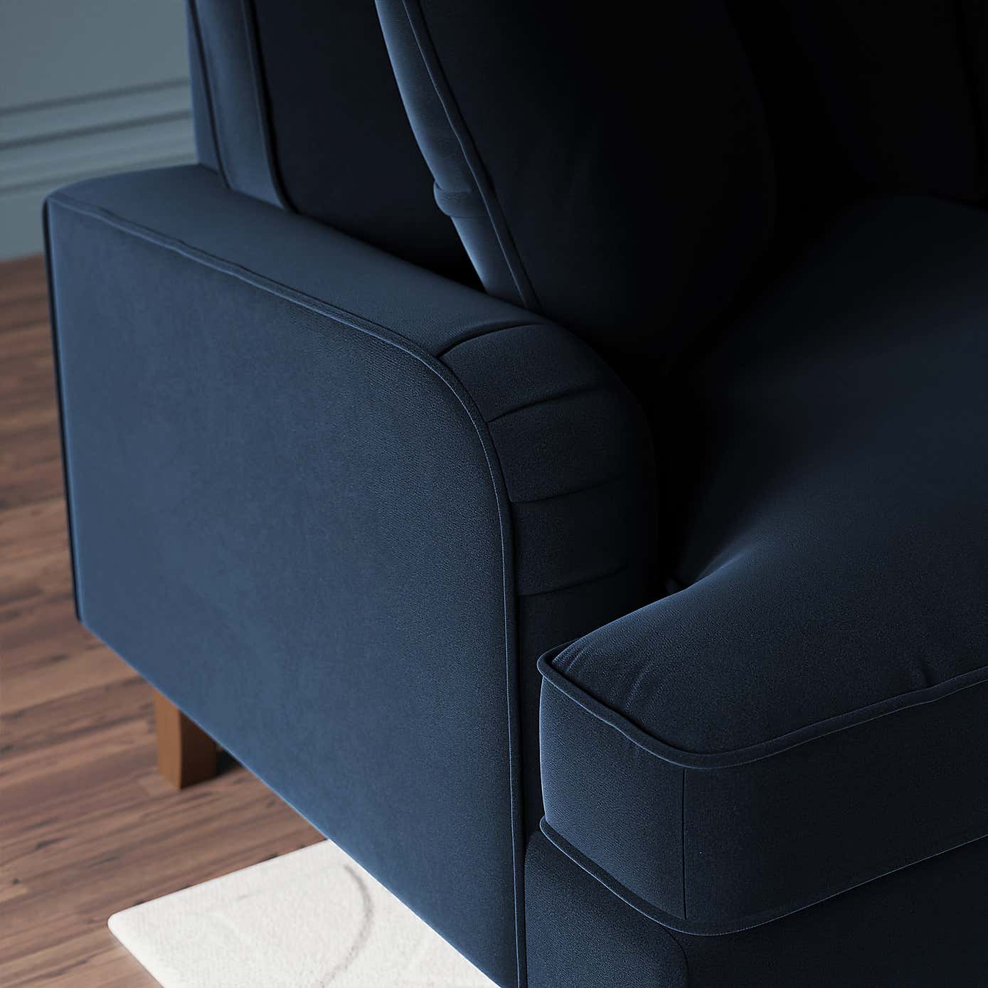 Beatrice Matte Velvet Snuggle Single Sofa Bed