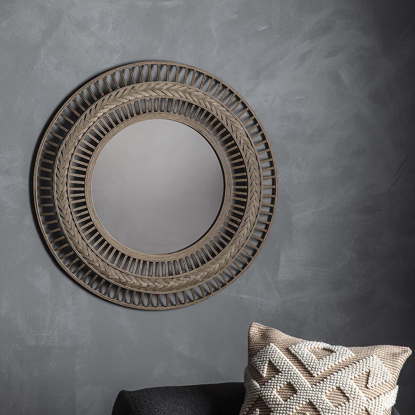 Zarand Wire Round Wall Mirror