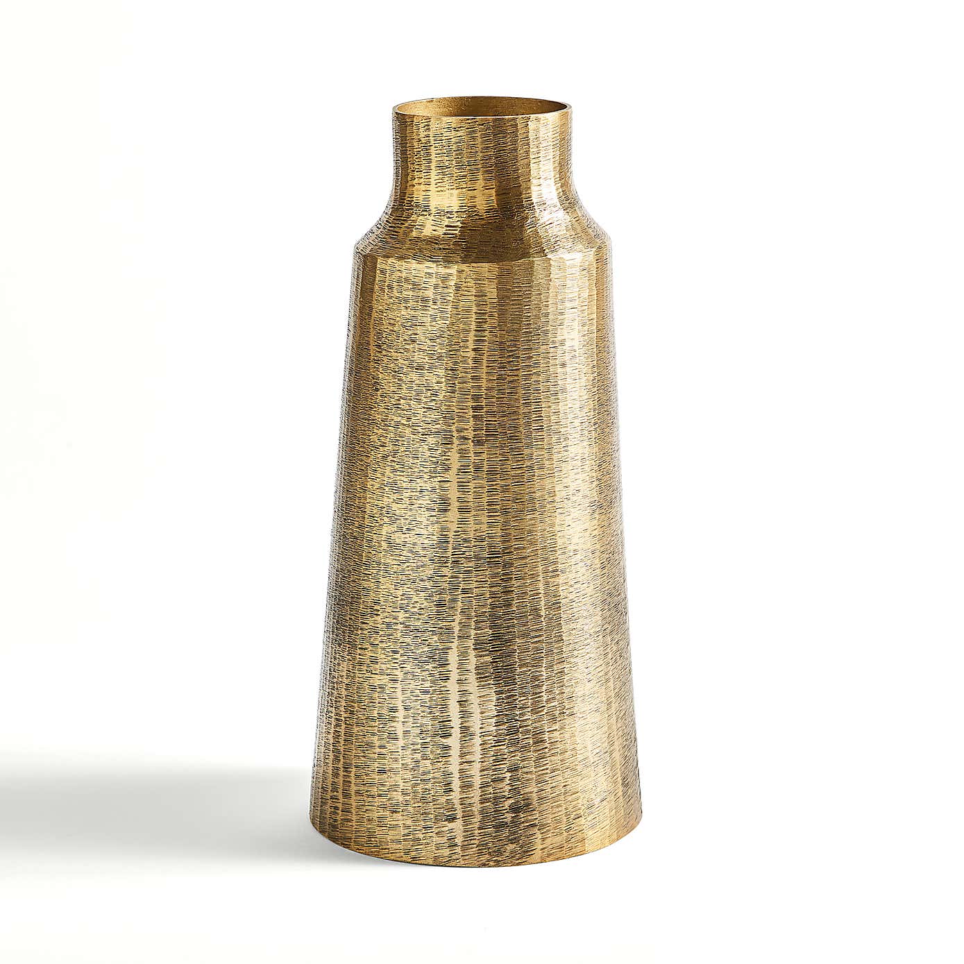 Aluminium Gold Vase