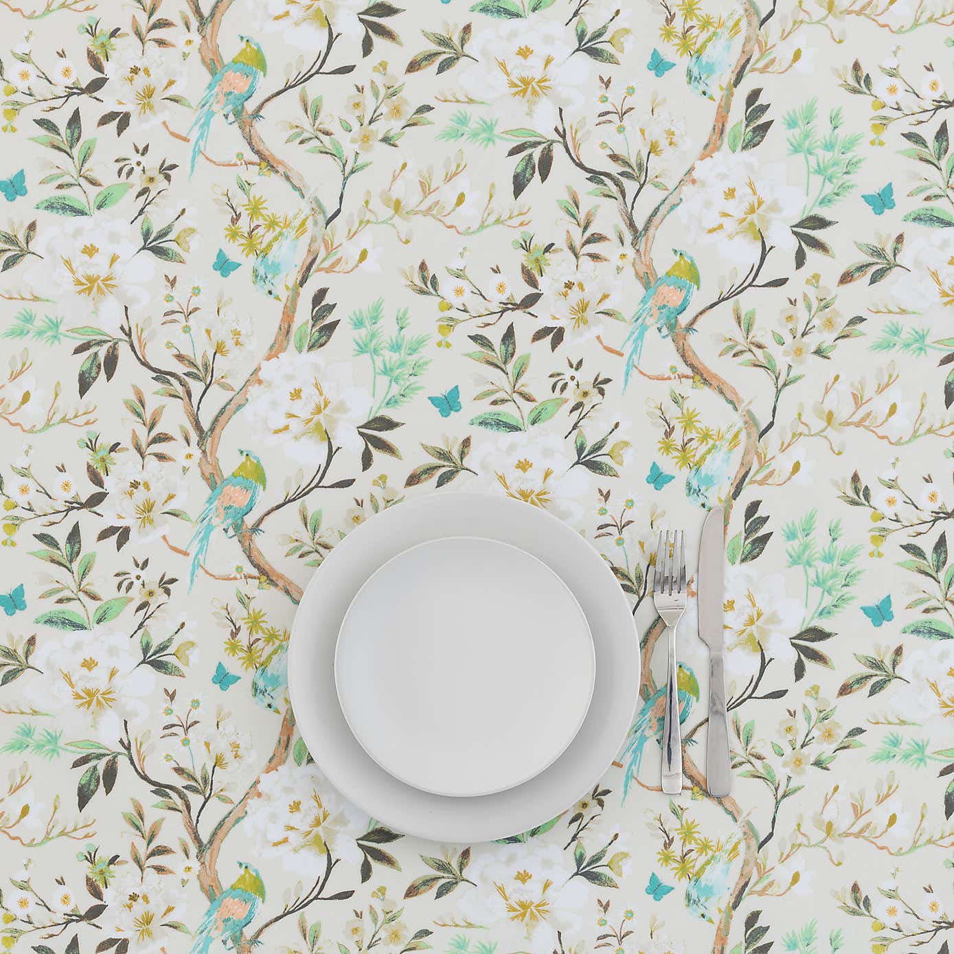 By the Metre Summer Birds PVC Natural