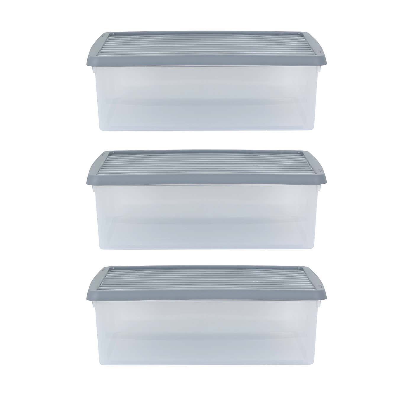 Wham Box Set of 3 Stackable Boxes & Lids