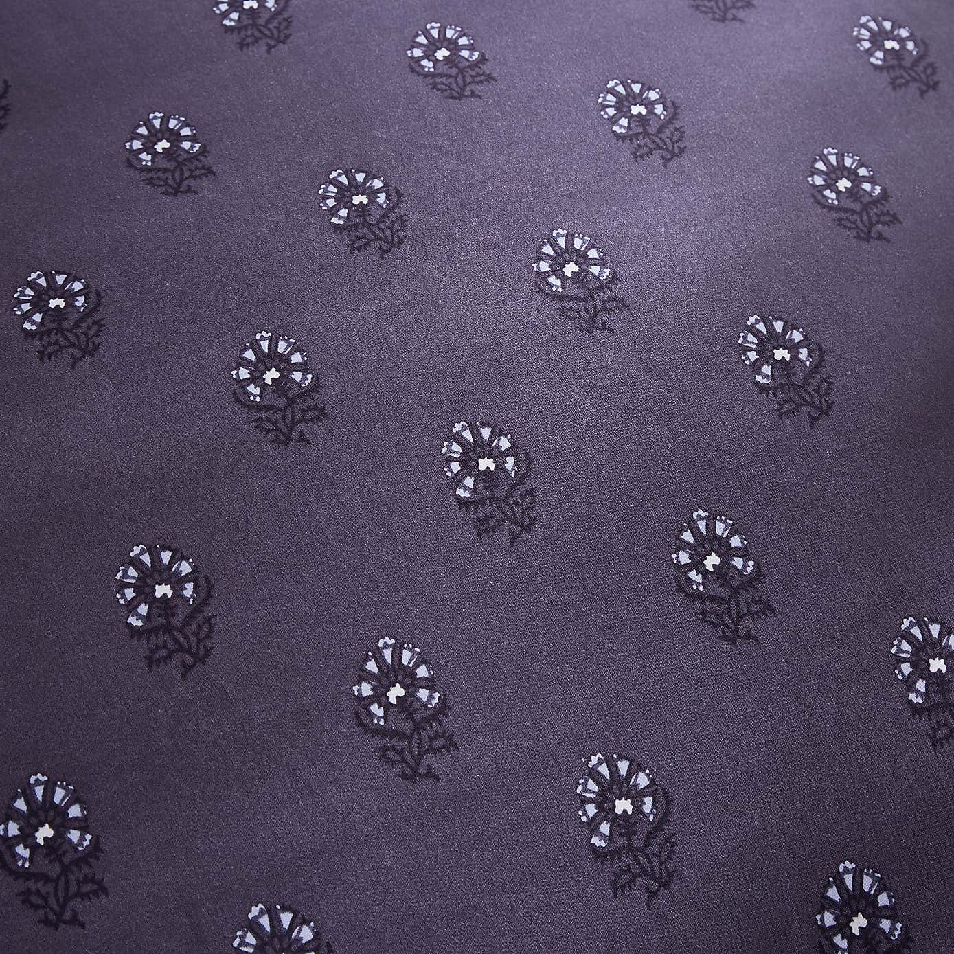 Ashwin Floral Blockprint Duvet Cover and Pillowcase Set