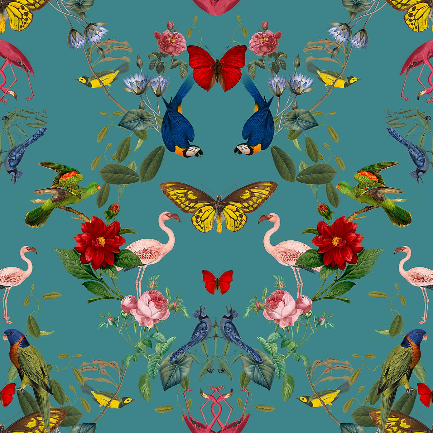 Tropical Kaleidoscope Wallpaper