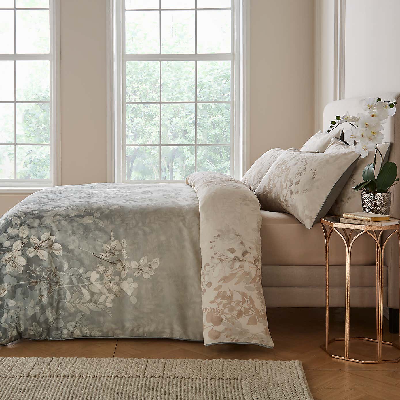 Dorma Whispering Leaves Duvet Cover and Pillowcase Set