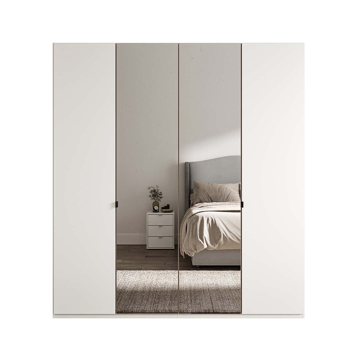 Wiemann Kahla 4 Door Mirrored Wardrobe