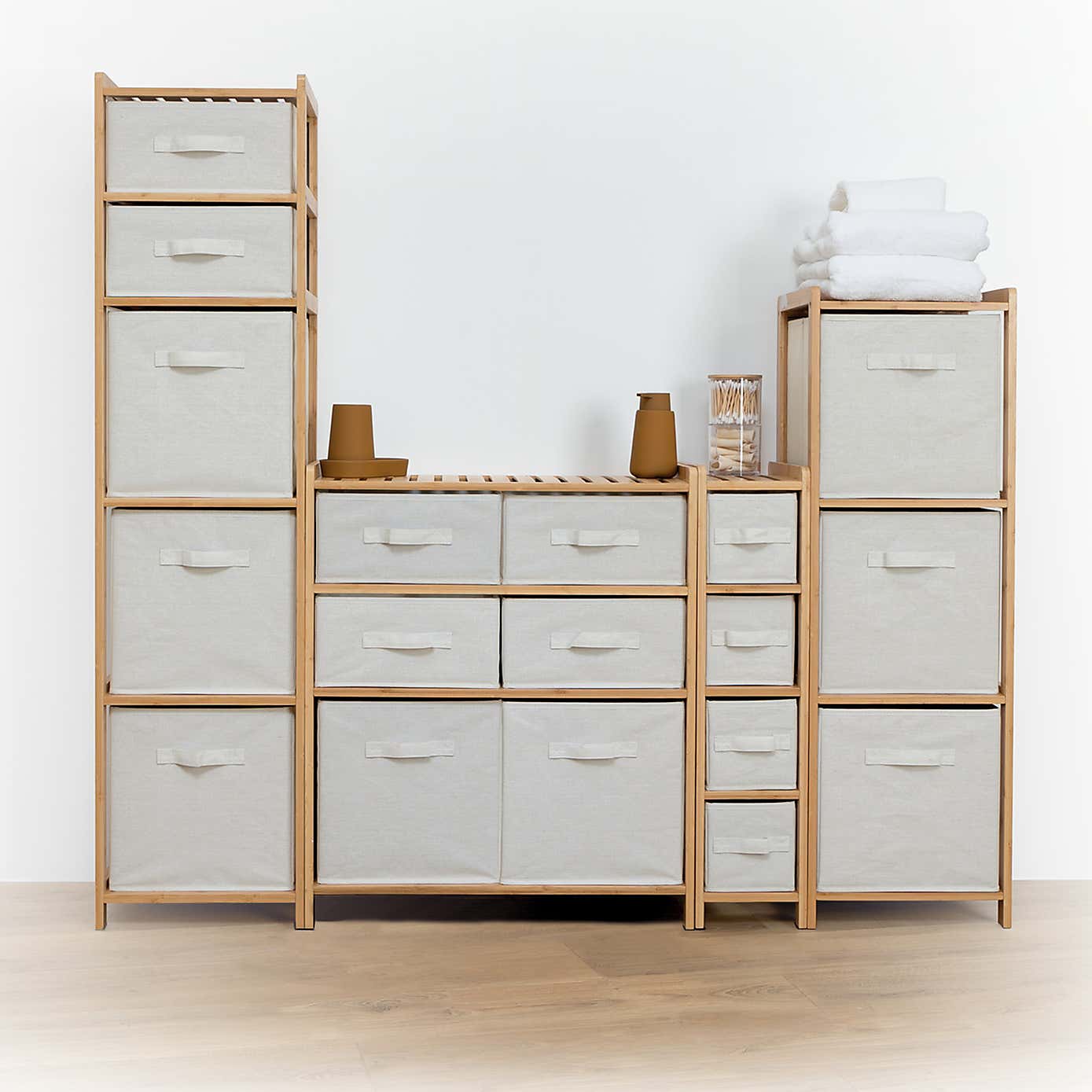 Tidy White 5 Box Storage Unit