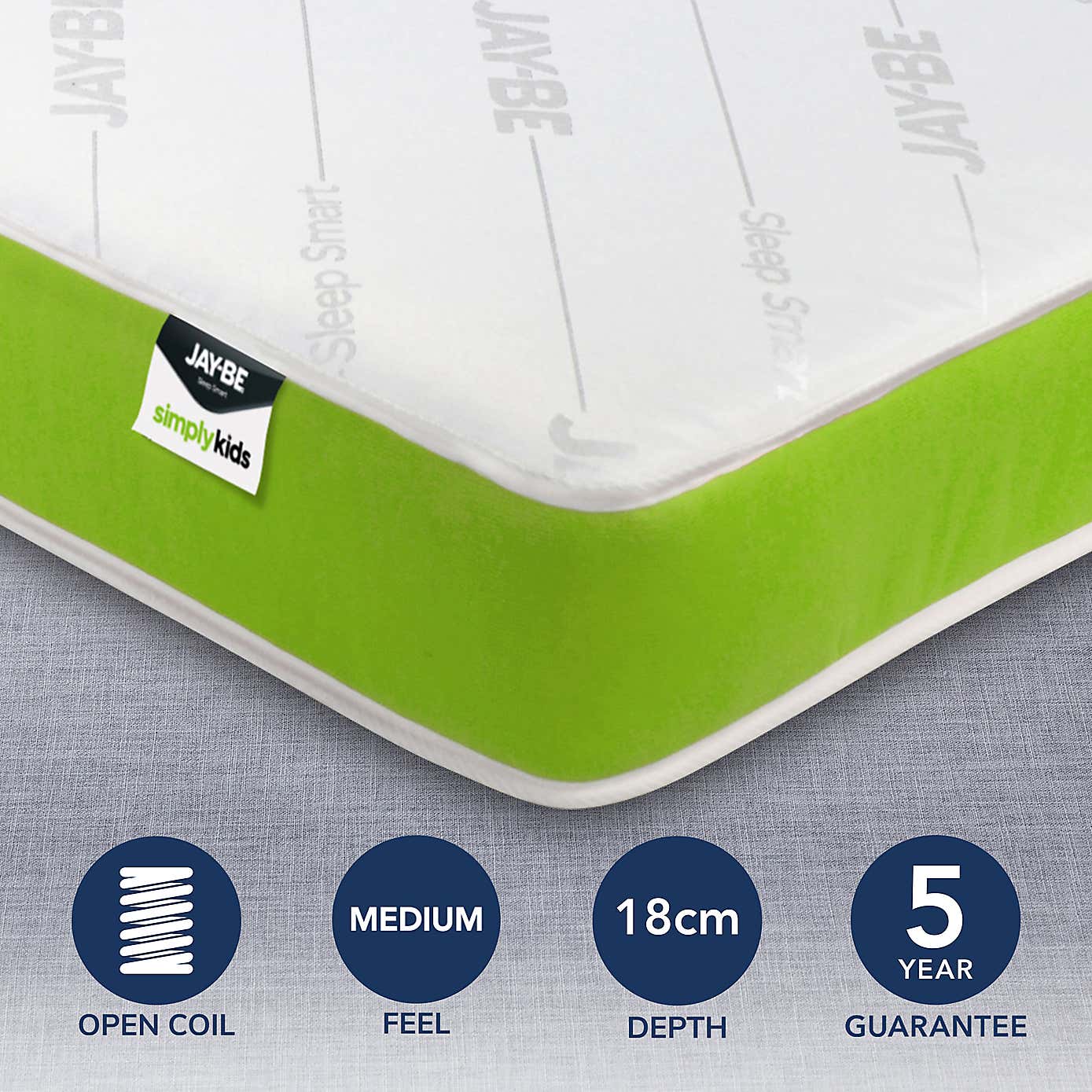 JayBe Simply Kids Anti Allergy Foam Free Open Coil Mattress