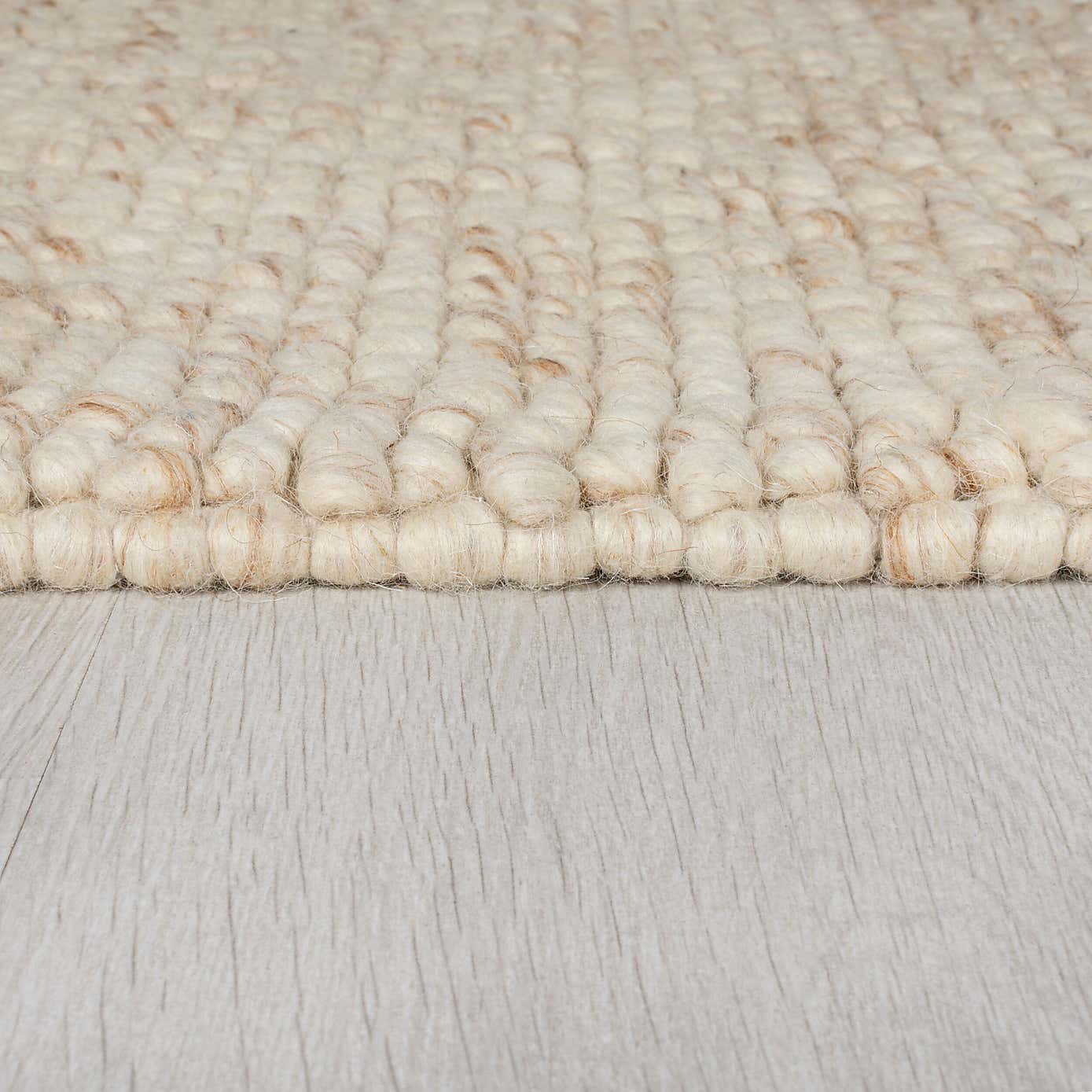 Pebble Grey Square Rug