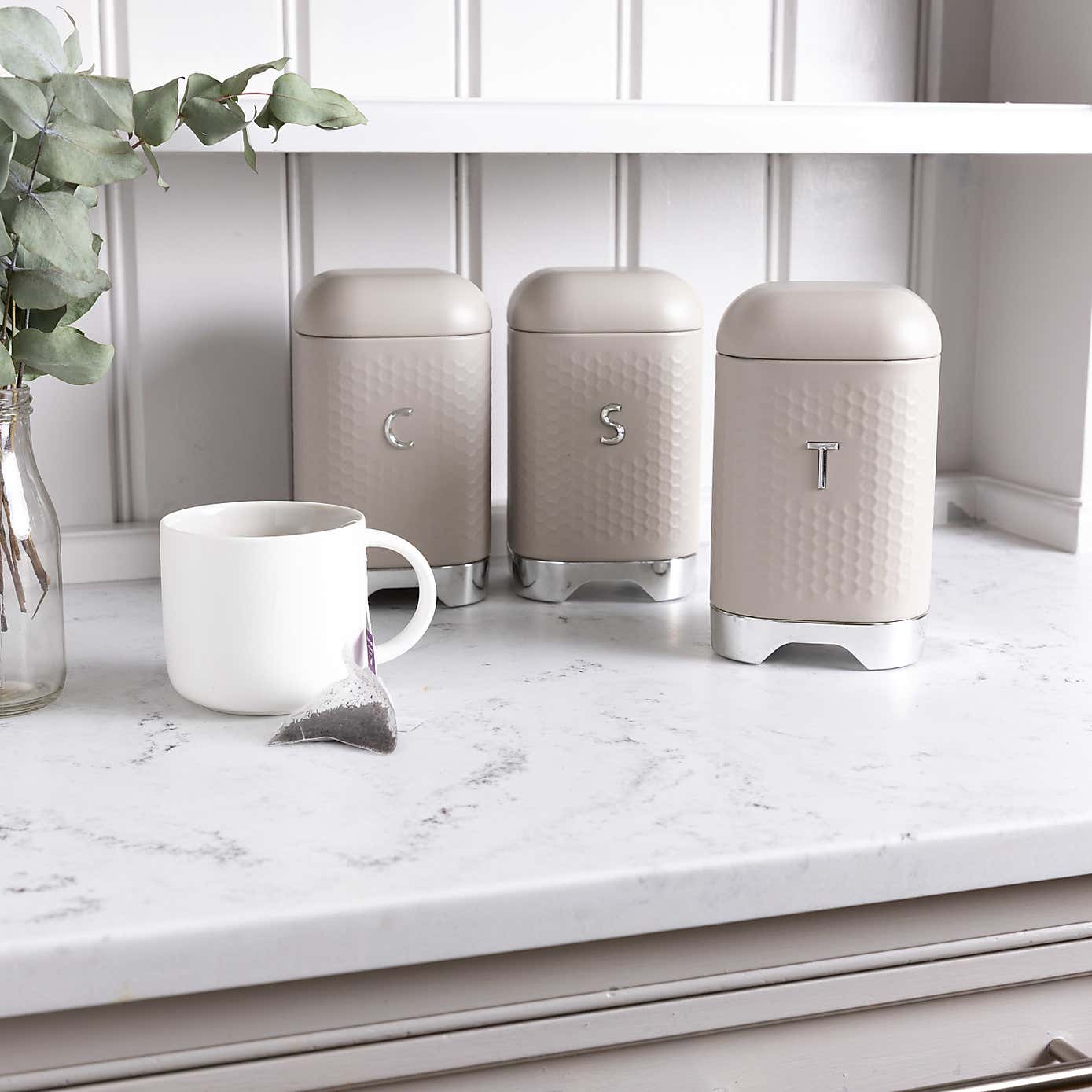 KitchenCraft Lovello Tea Coffee Sugar Canister Set