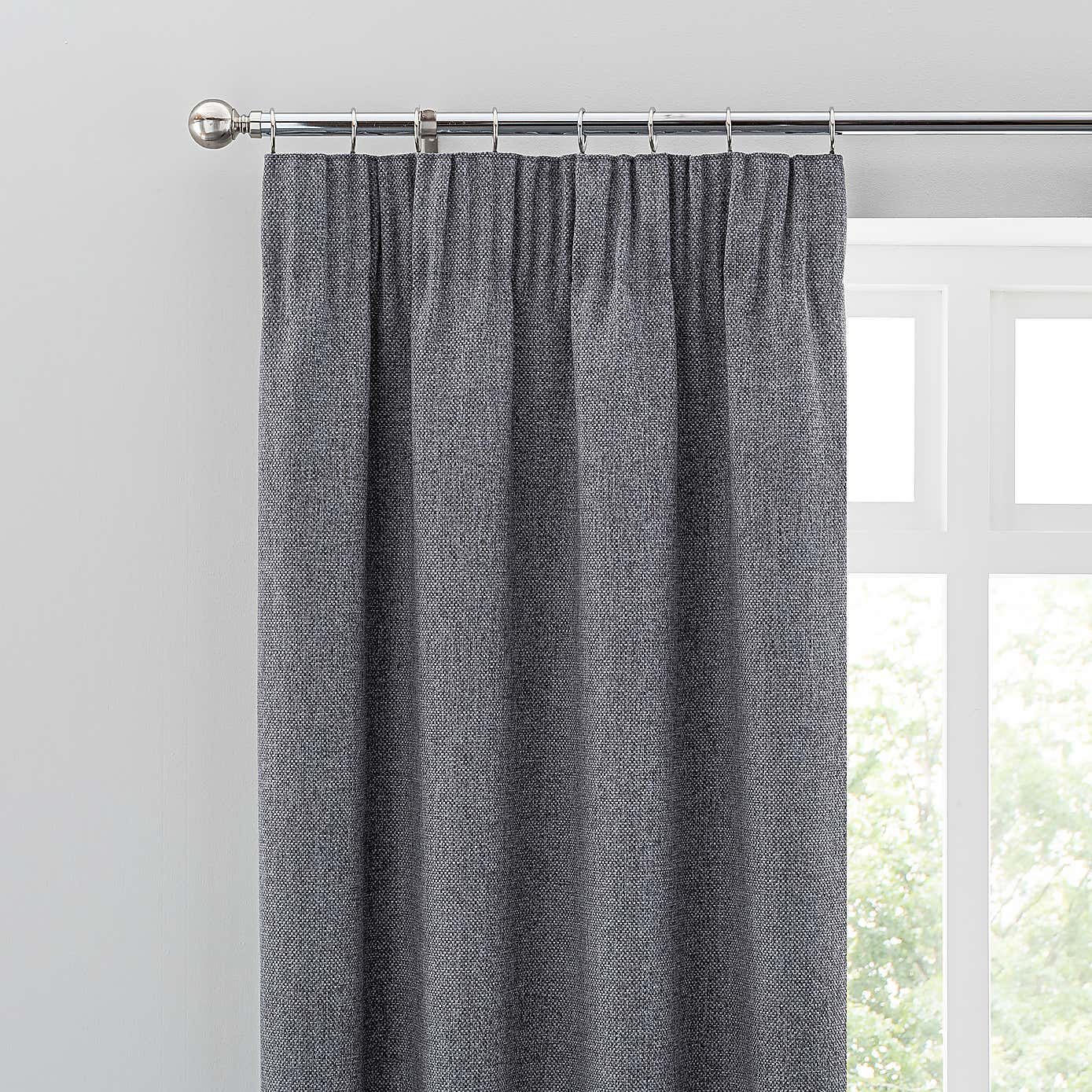 Oxford Chenille Pencil Pleat Curtains