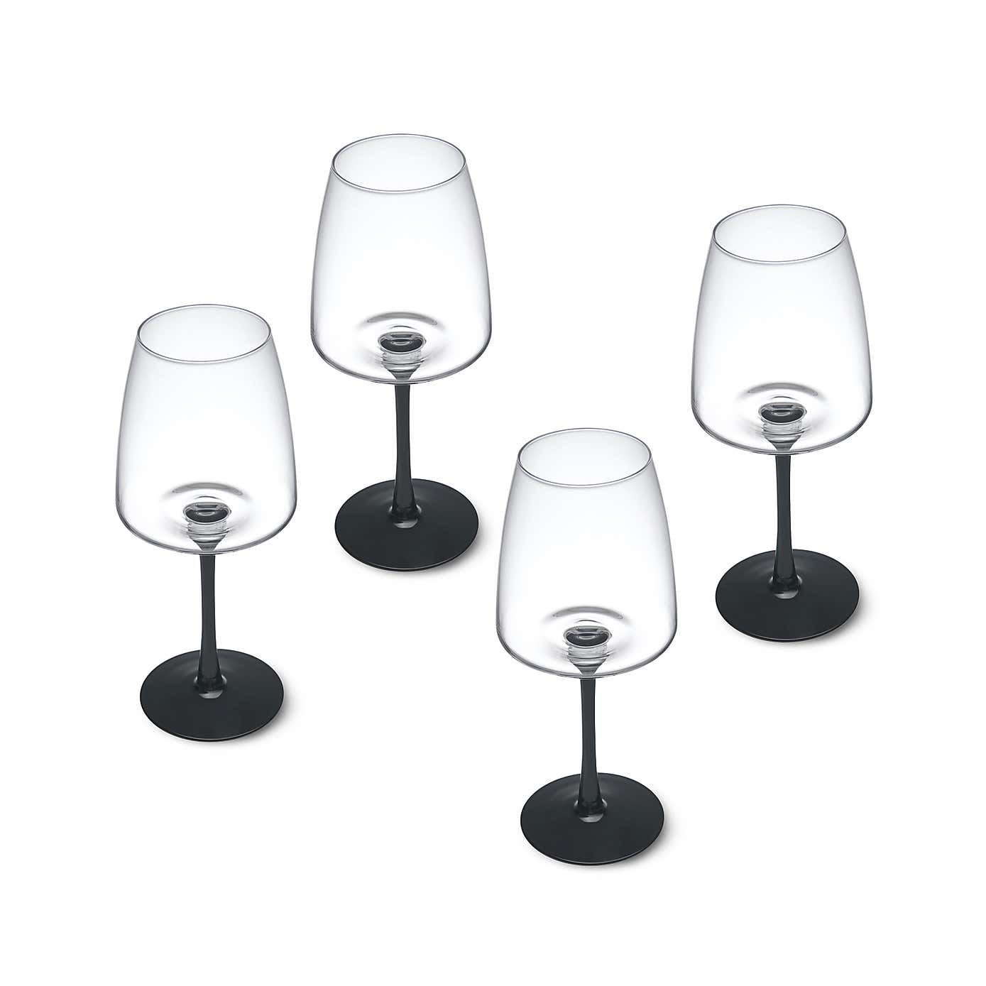 Mikasa Palermo Crystal Set of 4 White Wine Glasses
