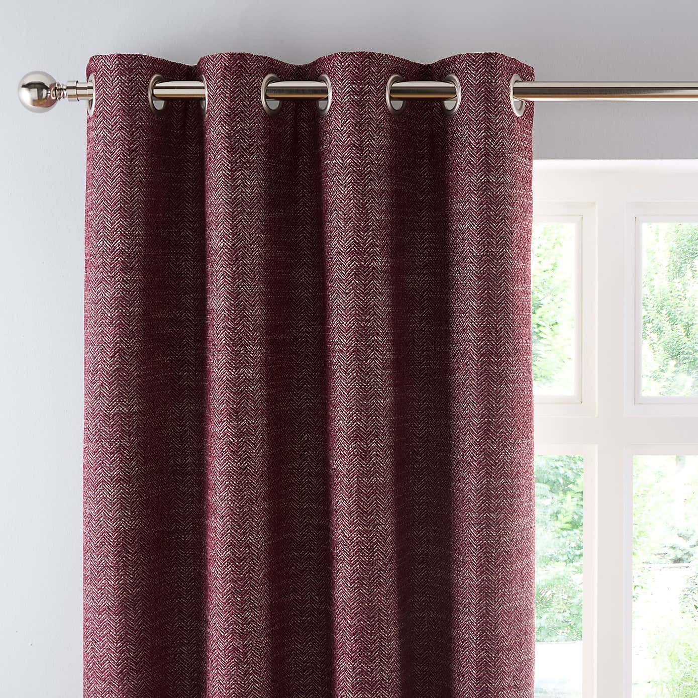 Churchgate Swithland Herringbone Eyelet Curtains