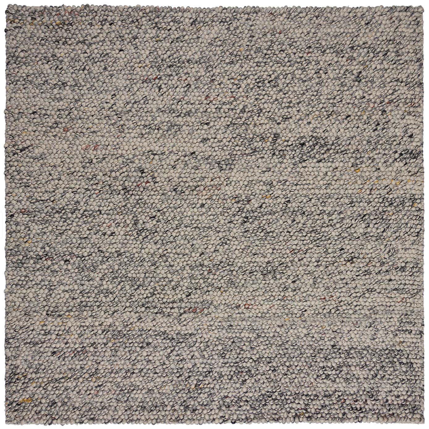 Pebble Grey Square Rug