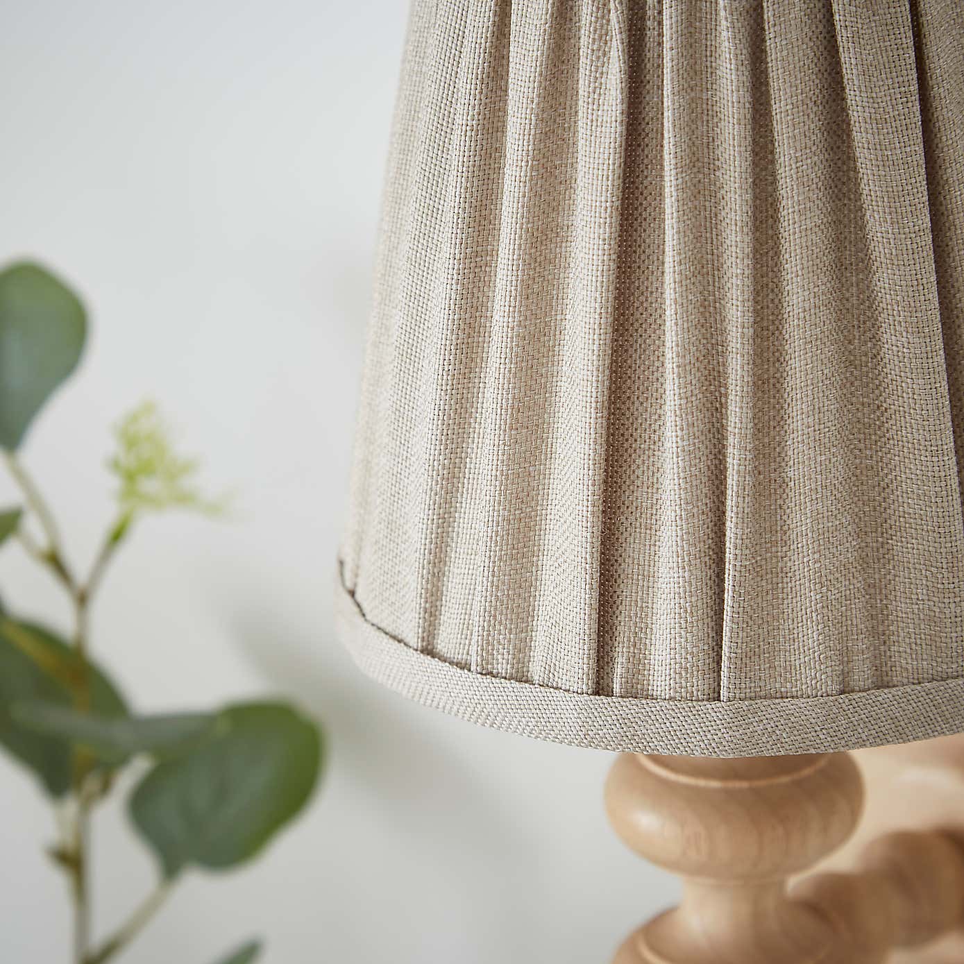 Bobby Pleated Plug In Wall Light