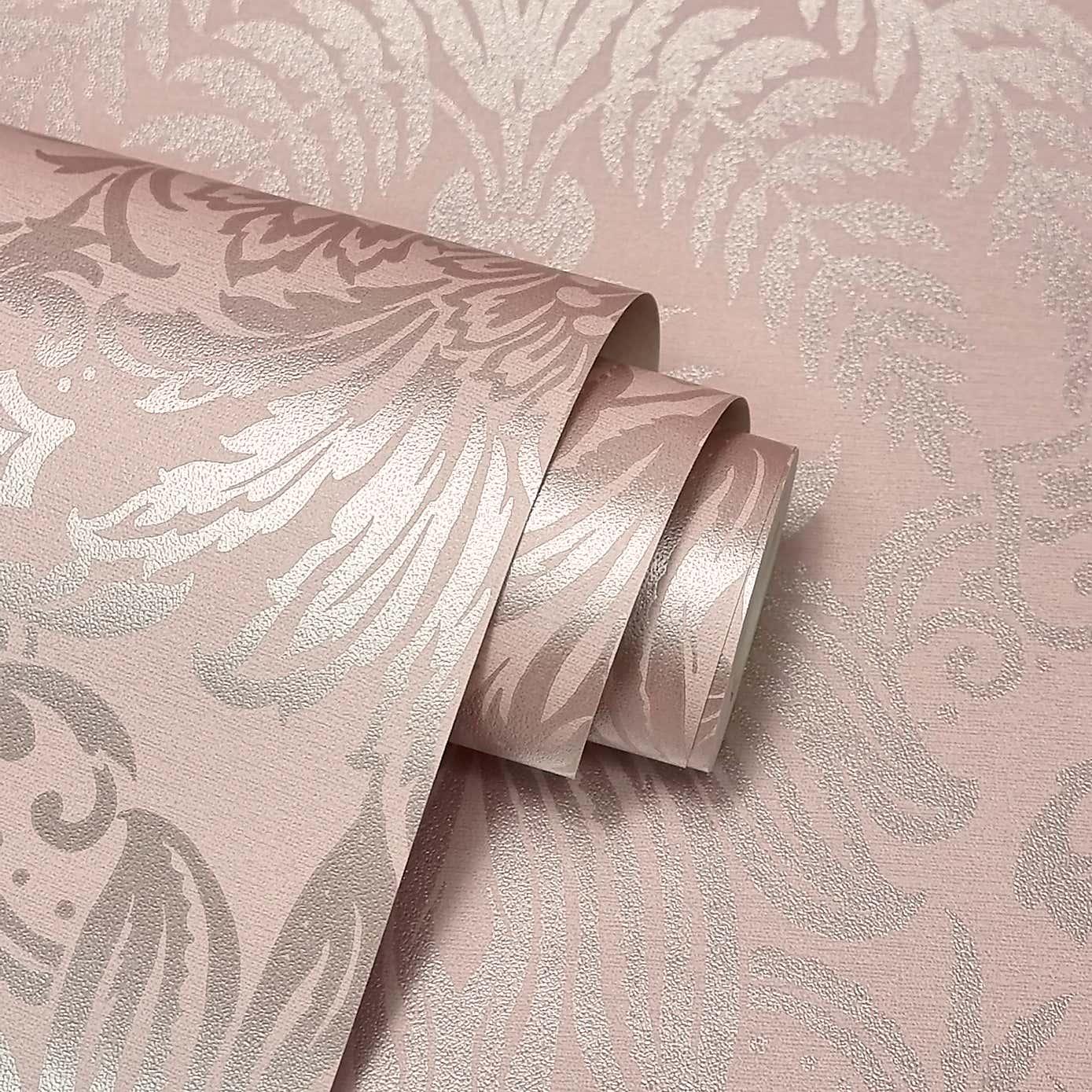 Crown Signature Damask Rose Wallpaper