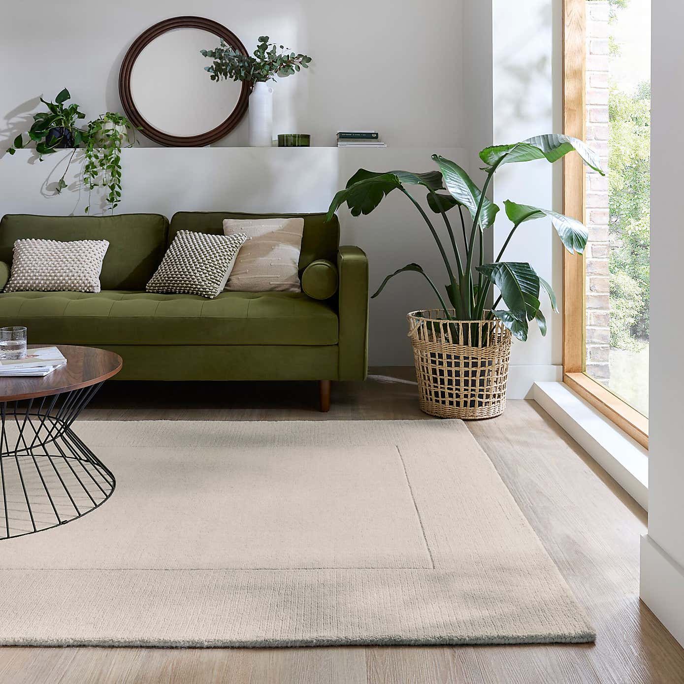 Boston Wool Border Rug