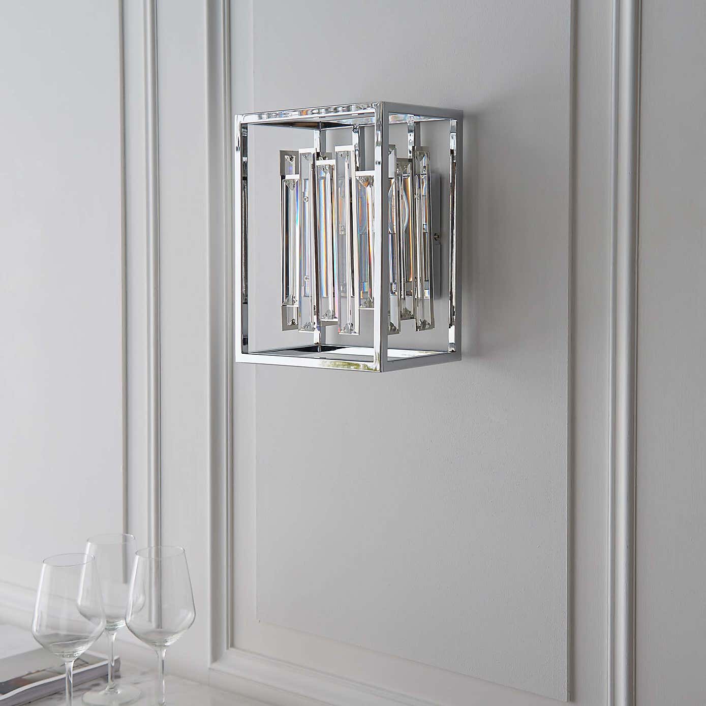 Vogue Crystal Juneau Wall Light