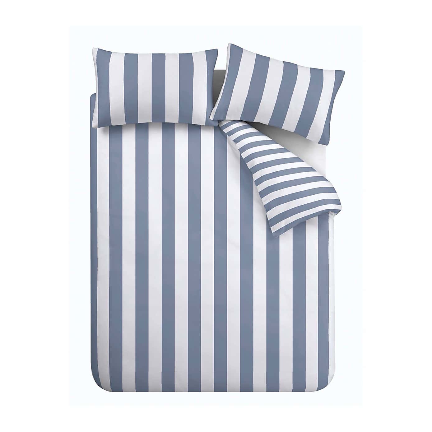 Catherine Lansfield Cove Stripe Duvet Cover and Pillowcase Set
