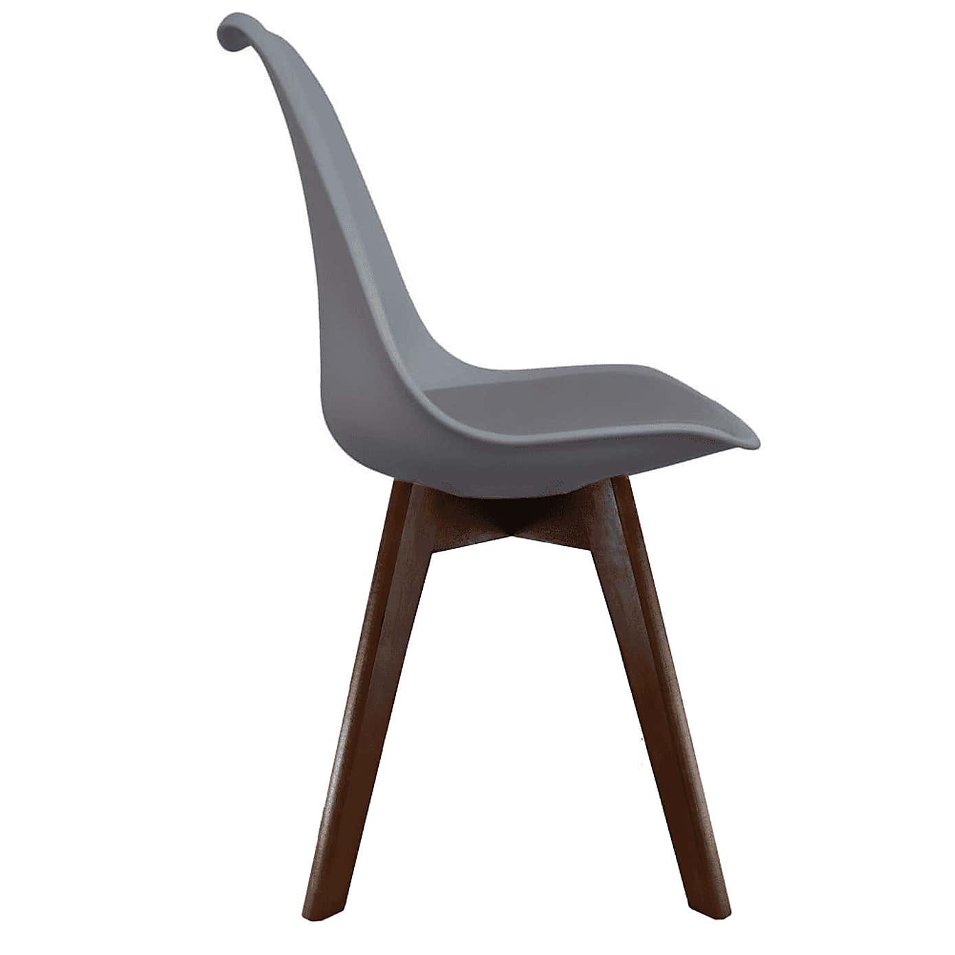 Fusion Living Soho Plastic Dining Chair with Squared Legs