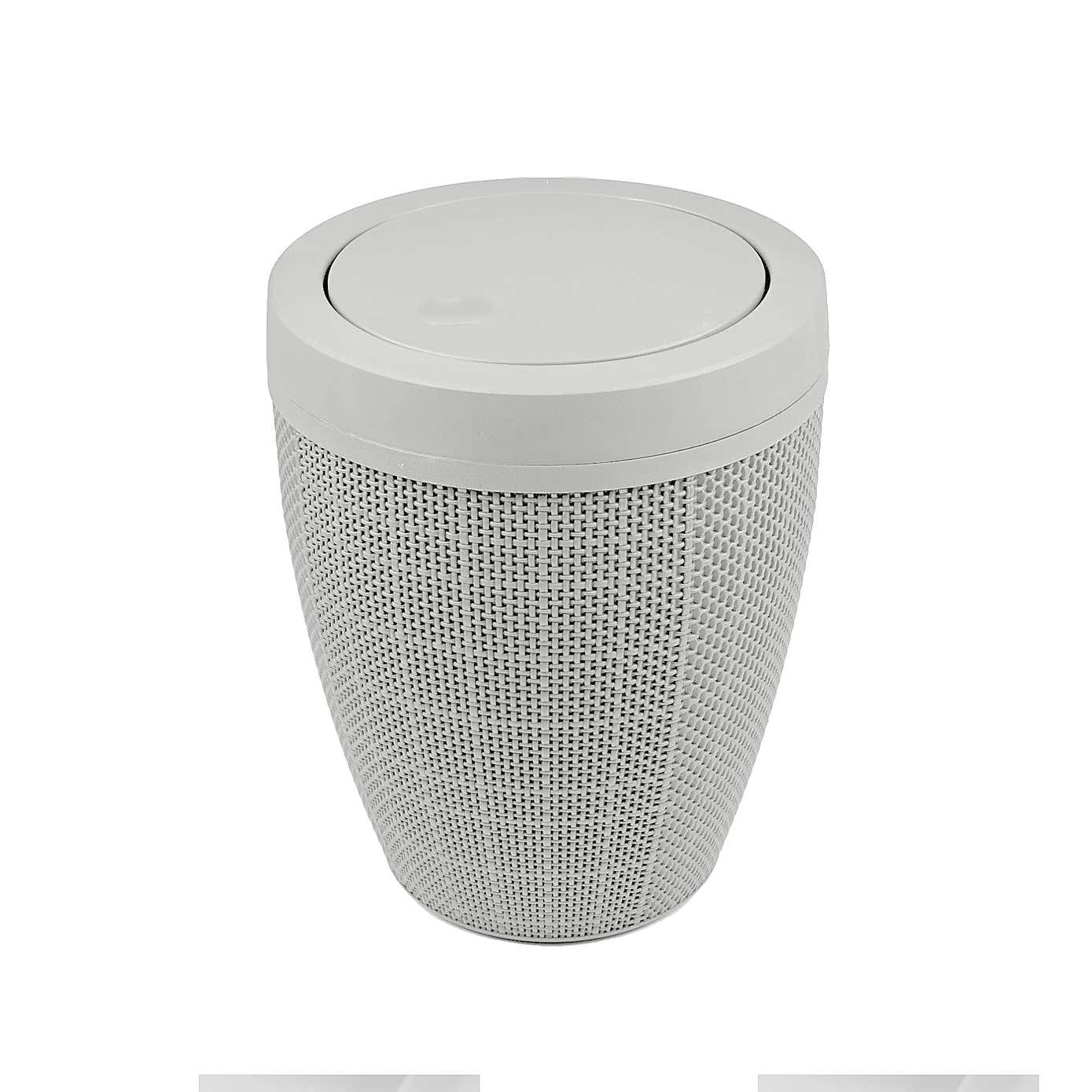 Addis Hessian Swing Lid Bathroom Bin