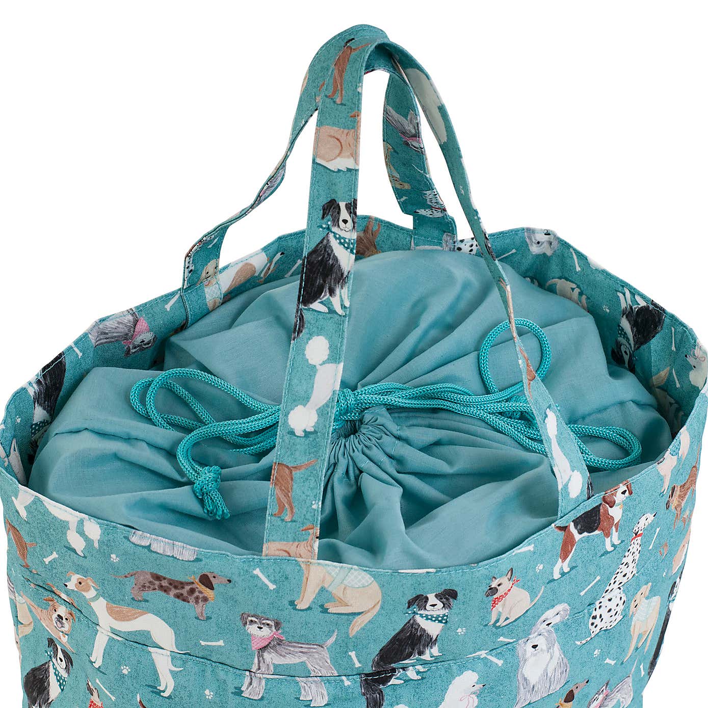 Blue Scotty Dogs Draw String Bag