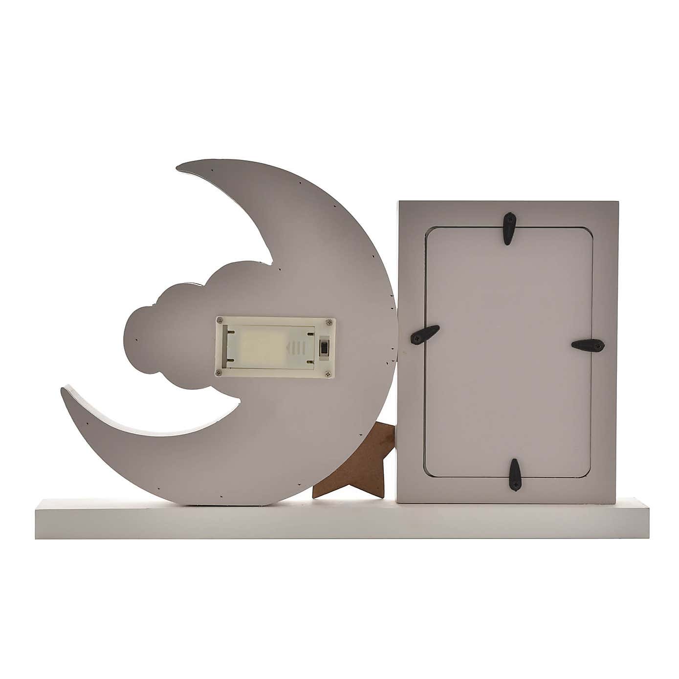 Bambino Love You to the Moon Grey Light Up Photo Frame